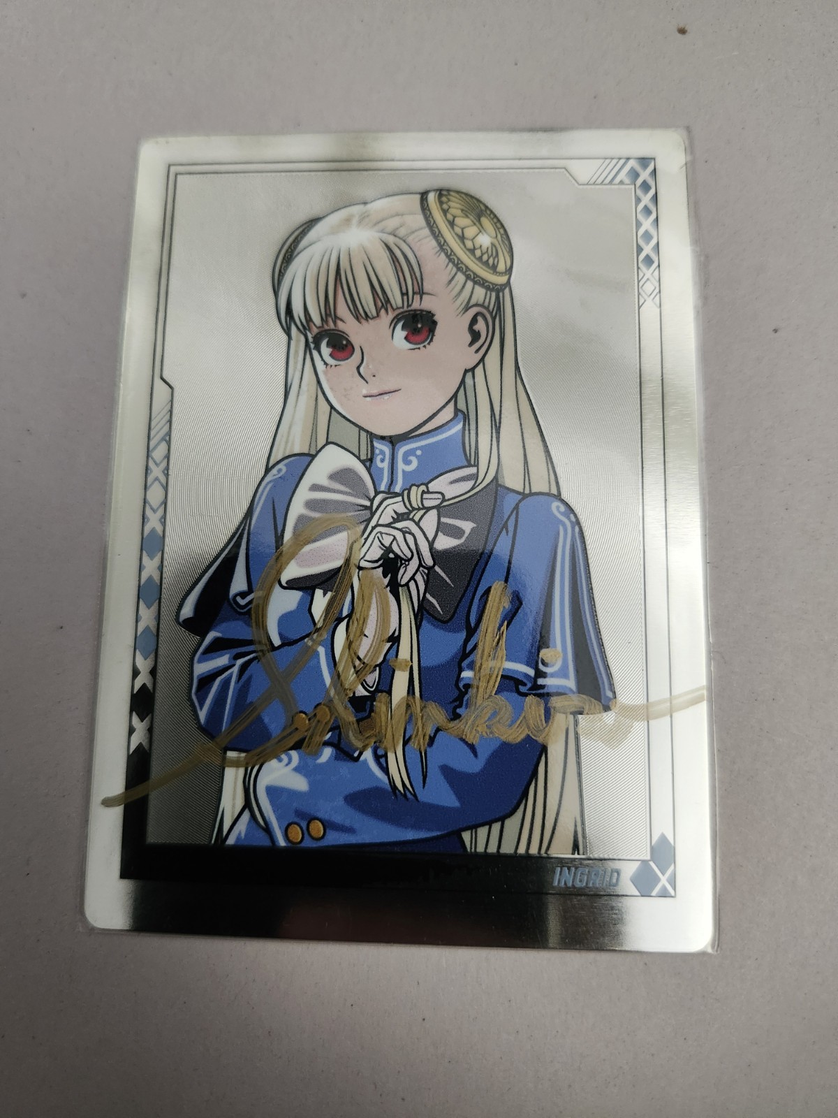 SDCC 2026 INGRID Street Fighter Metal Card SIGNED by Shinkiro