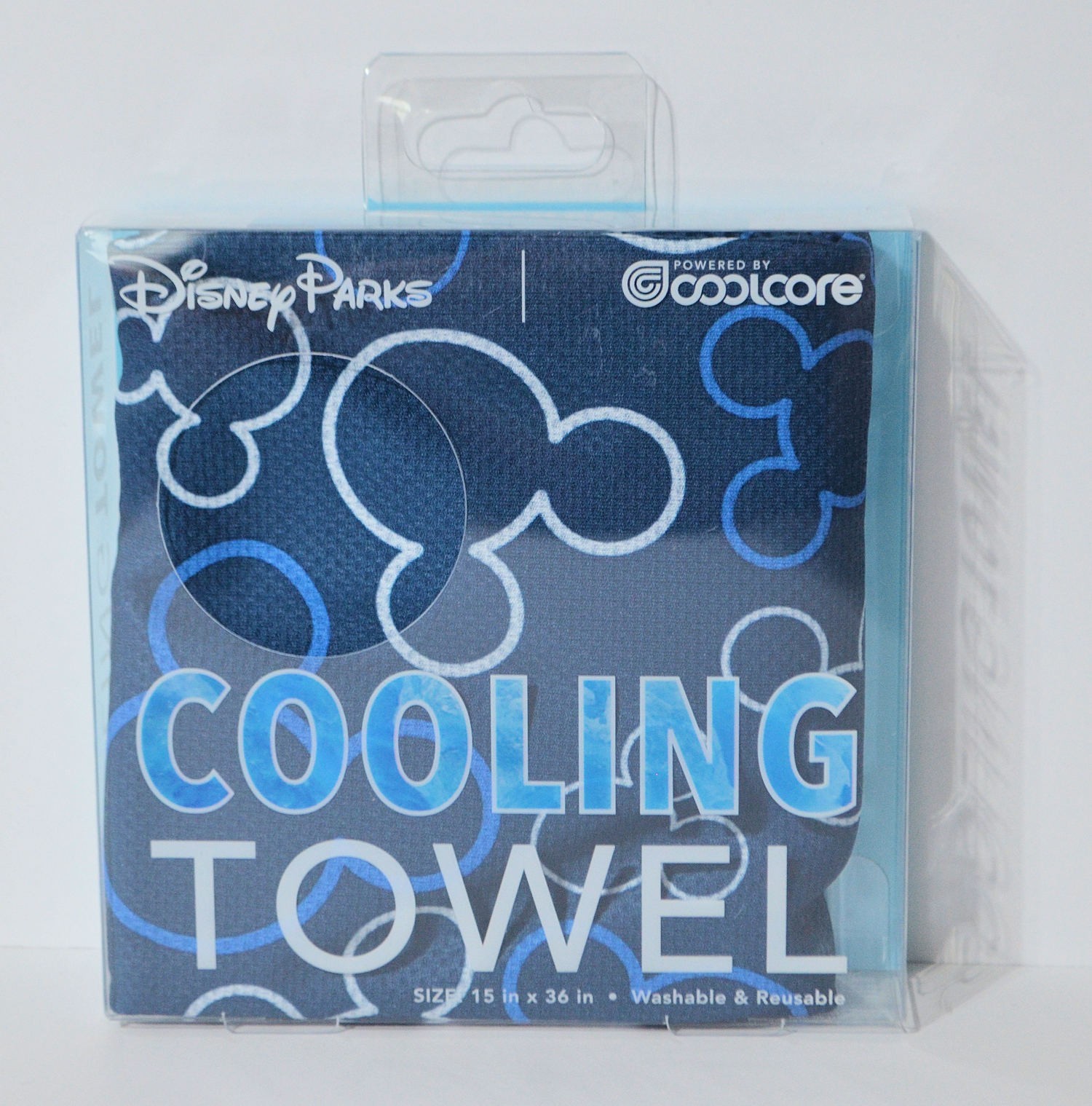 Disney Parks Cooling Towel Blue Mickey Icon Towel By Coolcore NTW