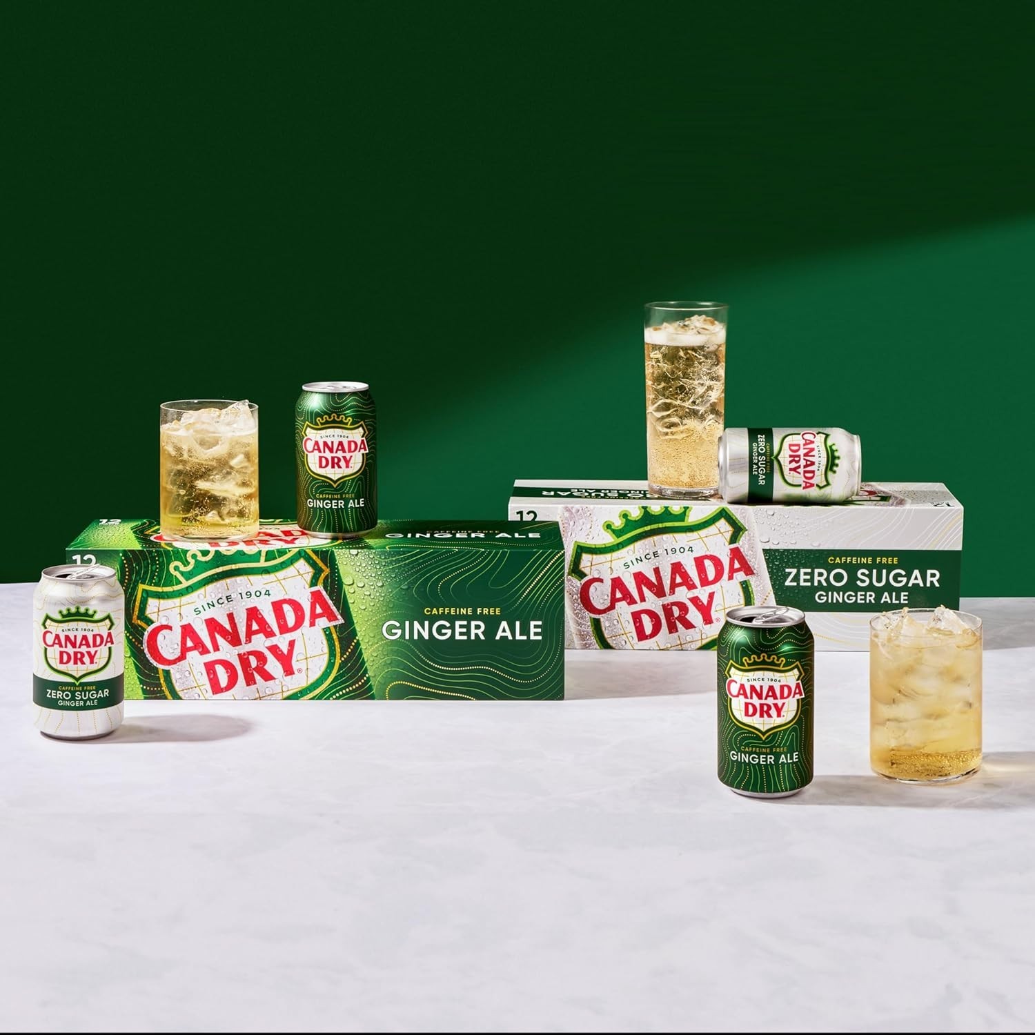 Ginger Ale Zero Sugar – 12-Fl Oz Cans, Perfect for Cocktails and Refreshing Sips