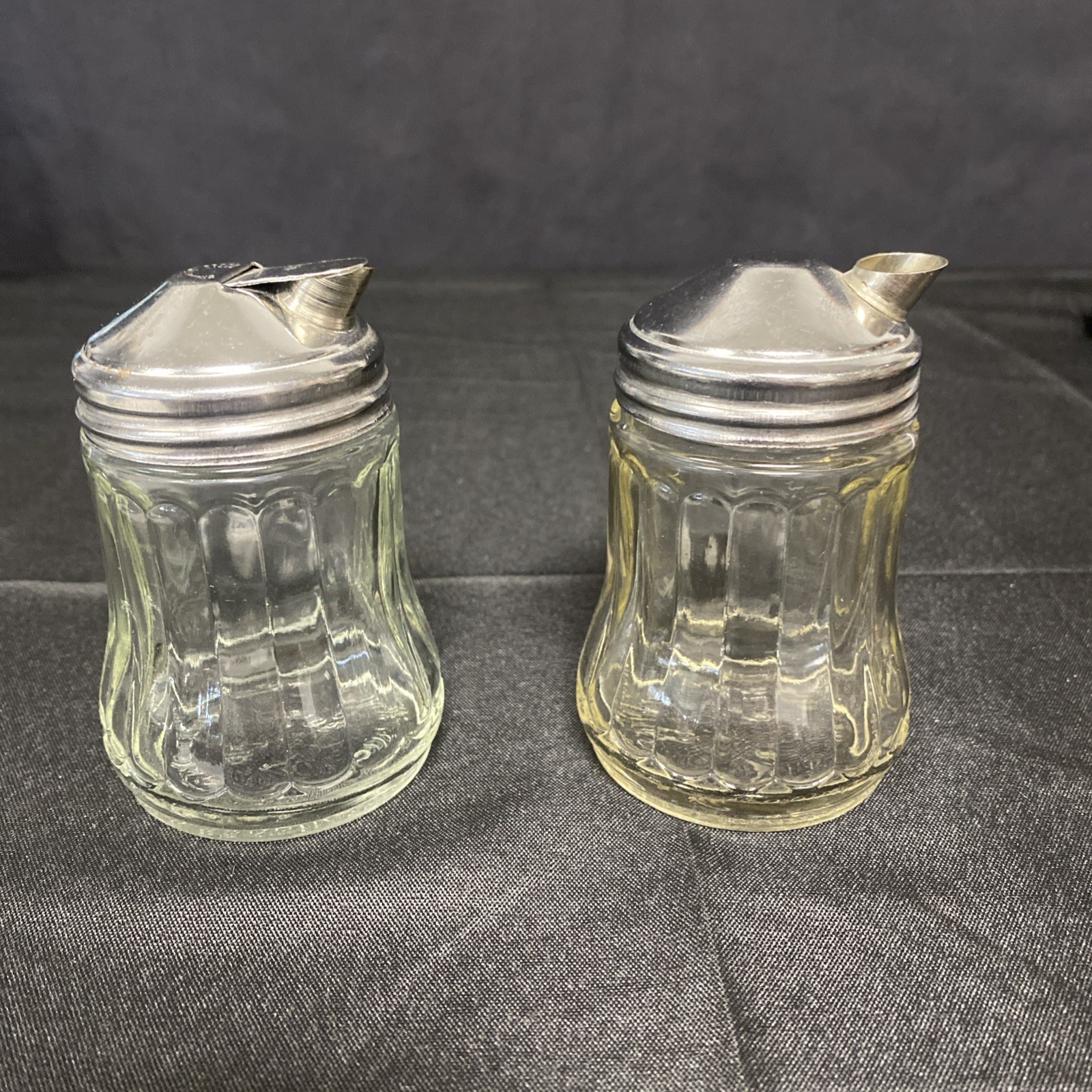 Guarantee Star Products Vtg Drip Cut Sugar Shaker & Creamer – 3606