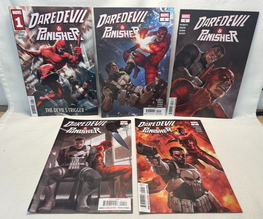 Marvel Daredevil Punisher The Devils Trigger #1-5 (All 1st Print)*FREE SHIPPING*