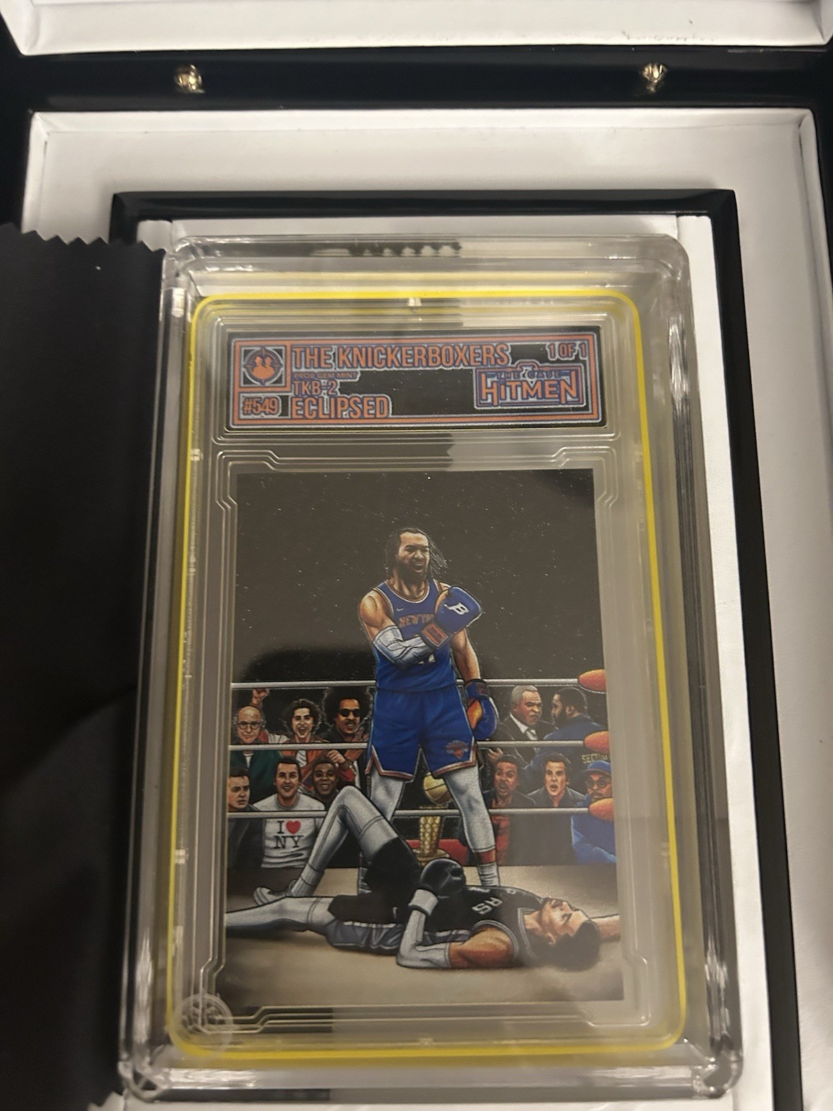 The Case Hitmen 1/1 The Knickerboxers Bubblegum Jalen Brunson/Victor Wembanyama.