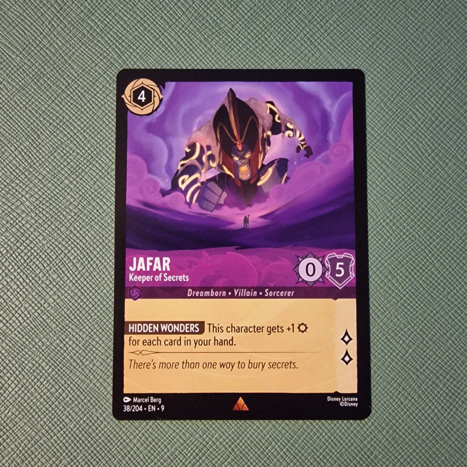 Jafar Keeper of Secrets – 38/204 – Fabled – Rare – Lorcana