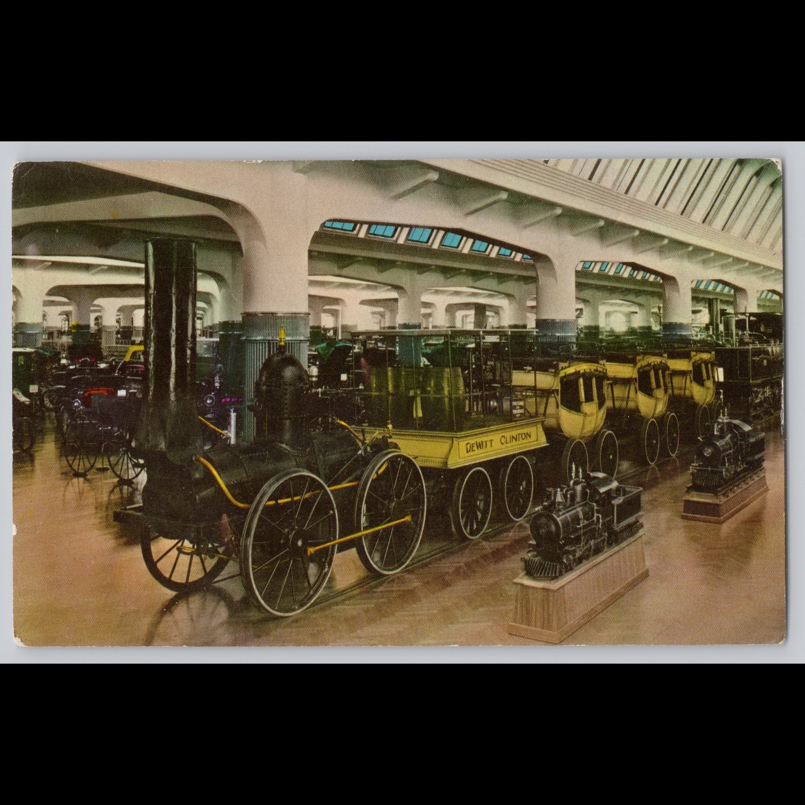 Postcard DeWitt Clinton Train Henry Ford Museum Dearborn Michigan