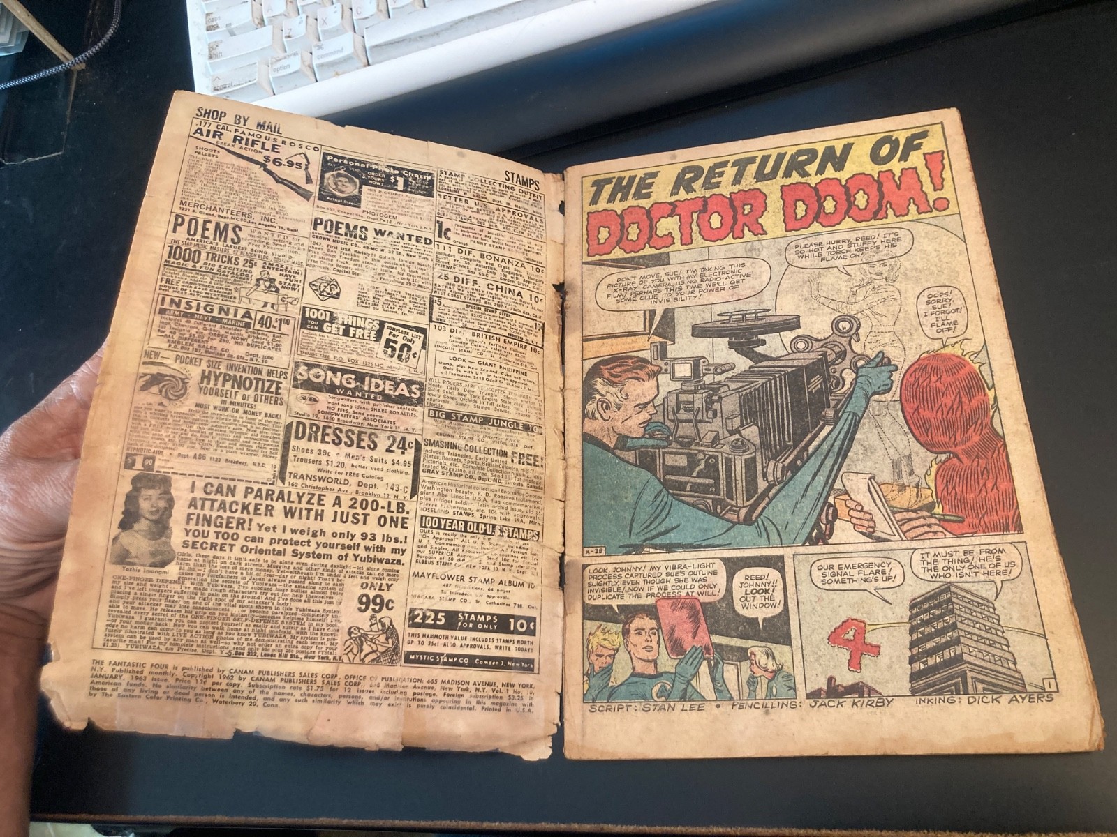 FANTASTIC FOUR #10 (1963) *Key 2nd Dr. Doom! Very Low Grade/no back cover