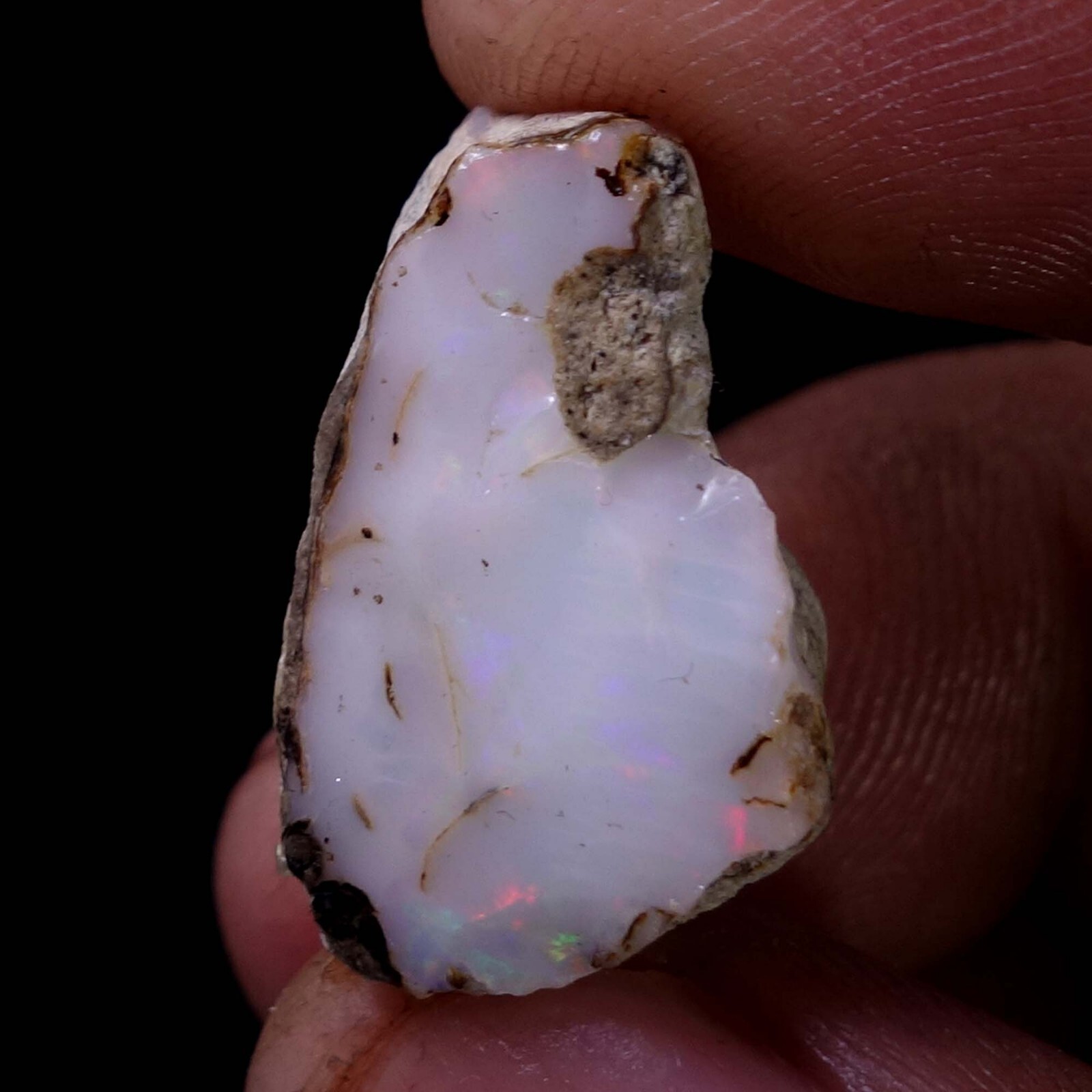 Ethiopian Opal Welo Fire Rough CRYSTAL 19.00 Cts AAA+ Cutting Jewelry USA DEALER