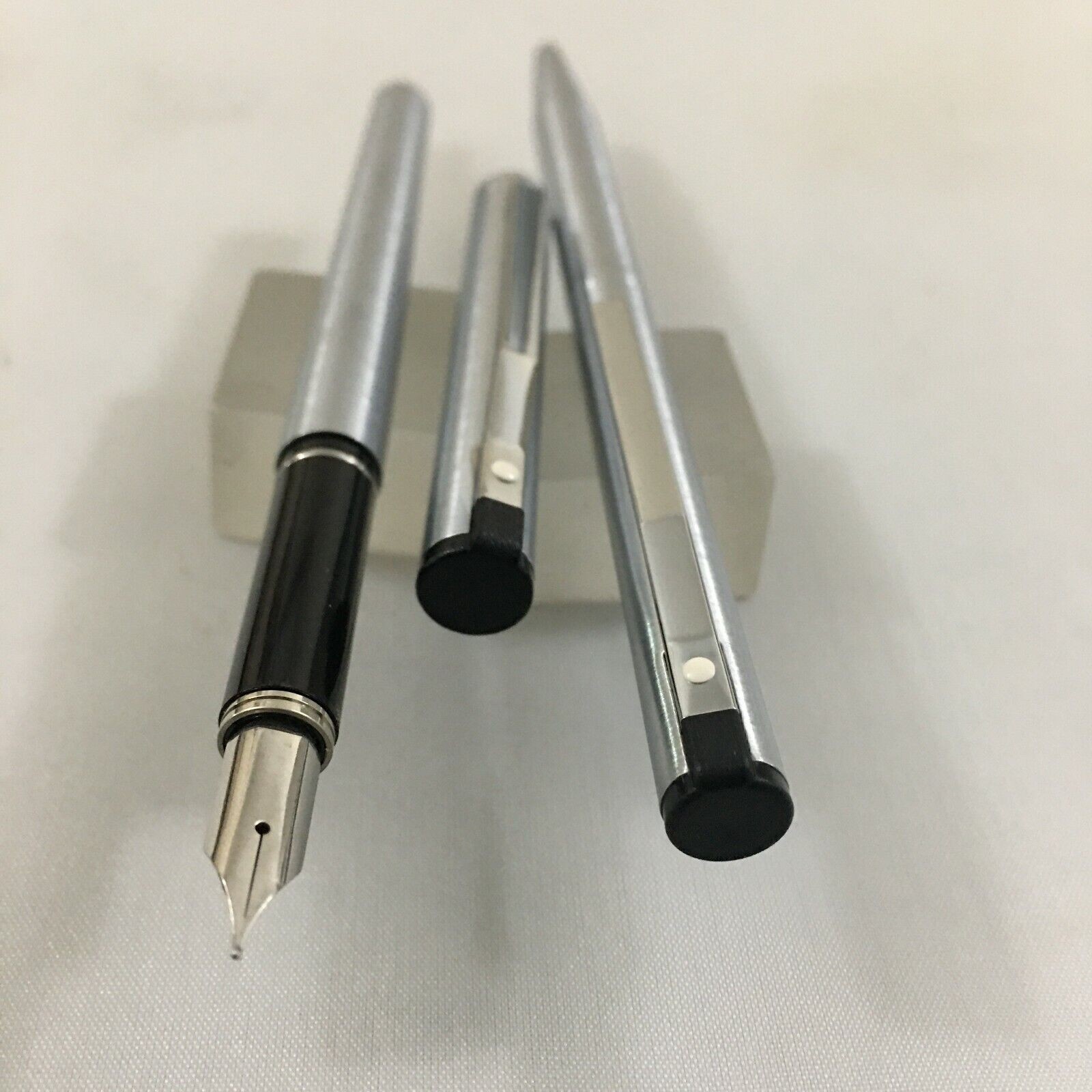 Sheaffer TRZ Slim steel set FP+BP steel Fine+Sheaffer converter NEW USA