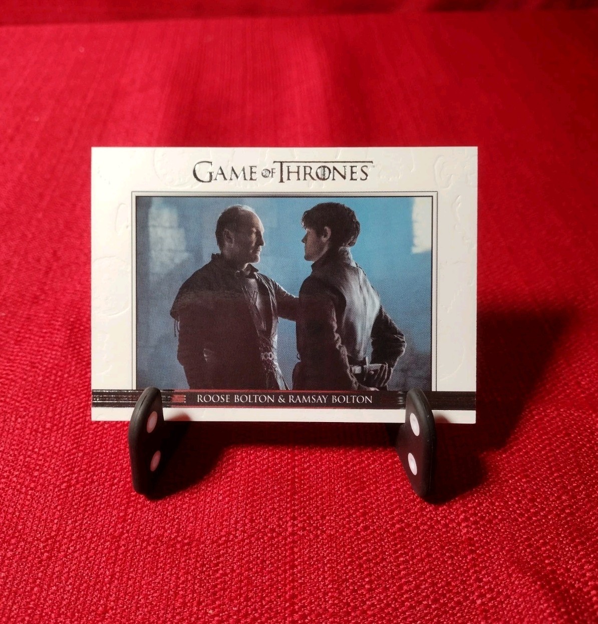 Game of Thrones Season 6 Roose and Ramsay Bolton Relationships Insert Card #DL36