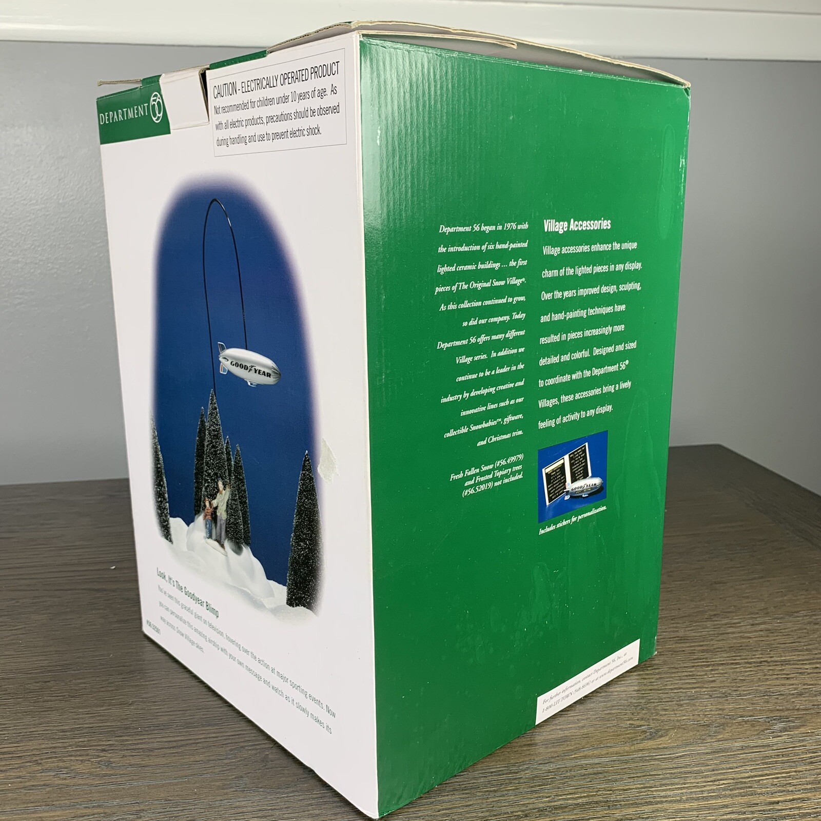 Dept 56 “Look, It’s The Goodyear Blimp” #52501 — See Video in Listing