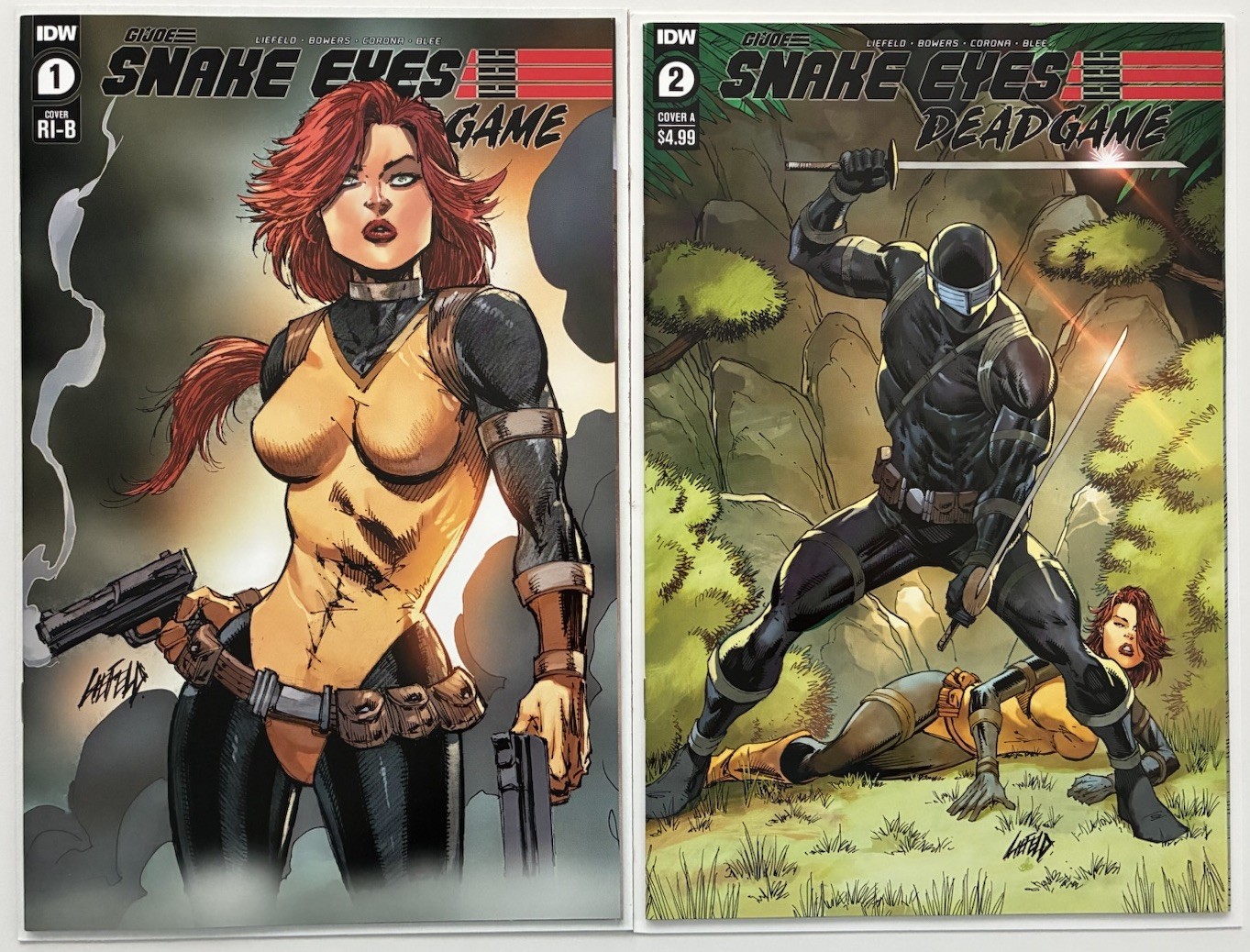 GI Joe Snake Eyes Deadgame #1-2 1:10 1:25 Ratio Variant Cover Lot of 8 IDW 2020