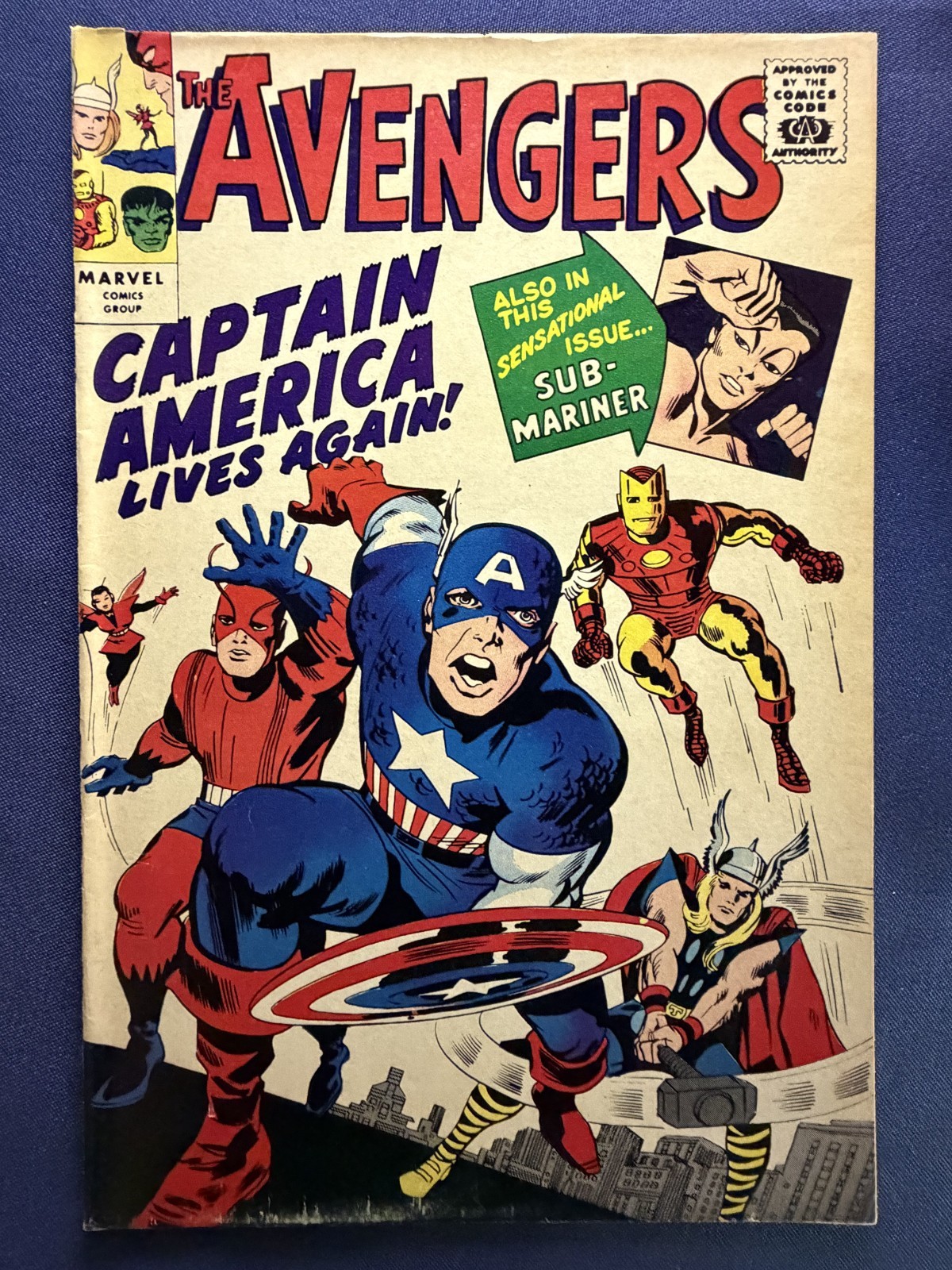 Avengers #4 Golden Record Reprint – Marvel Comics – 1966 – Jack Kirby – Stan Lee
