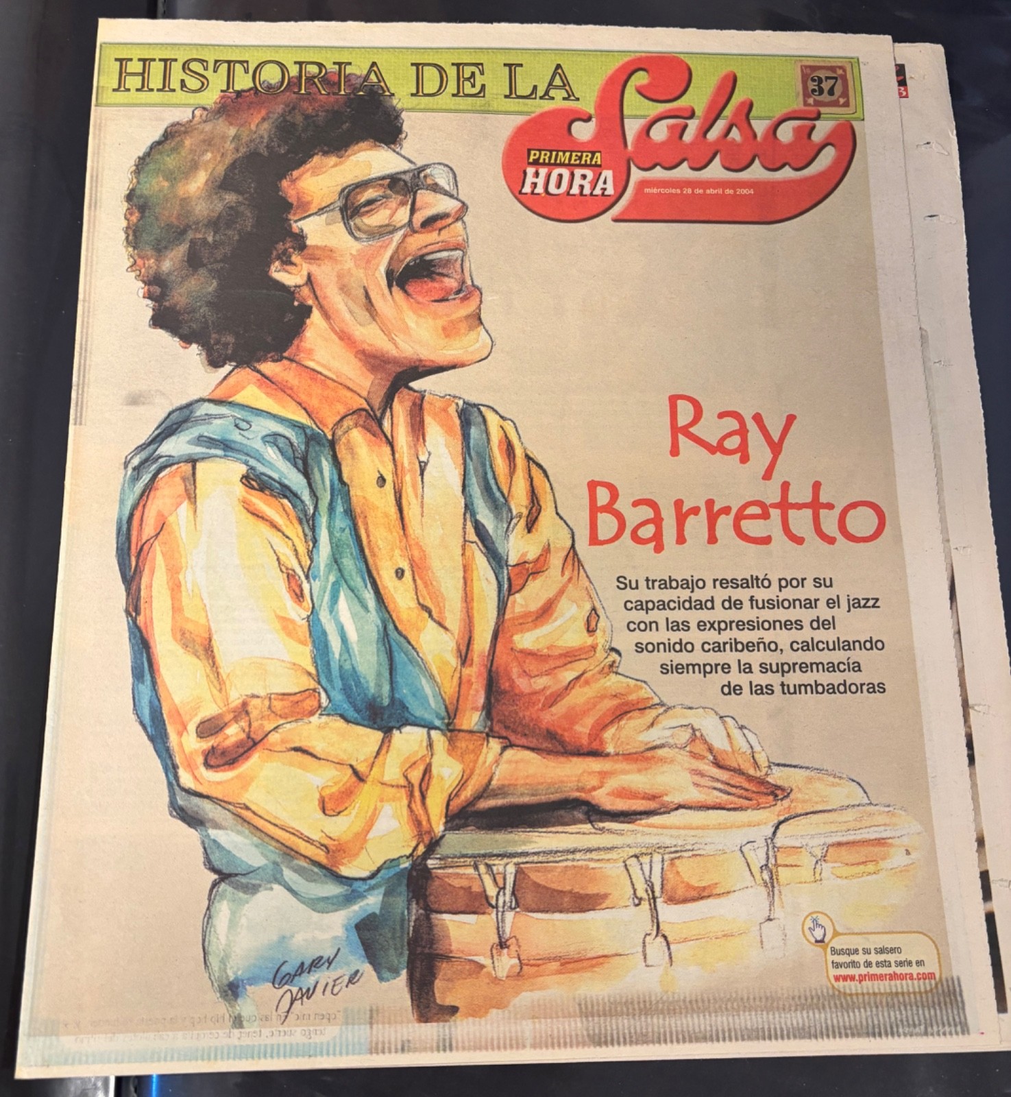 Ray Barreto Salsa Legend Publication Primera Hora Puerto Rico