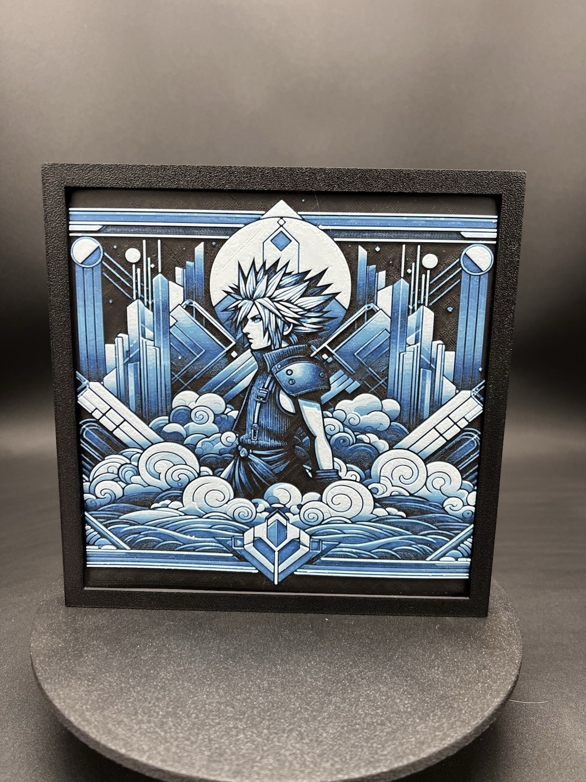 Tifa Lockhart And Cloud Strife Inspired 3D Printed Art Deco! Final Fantasy