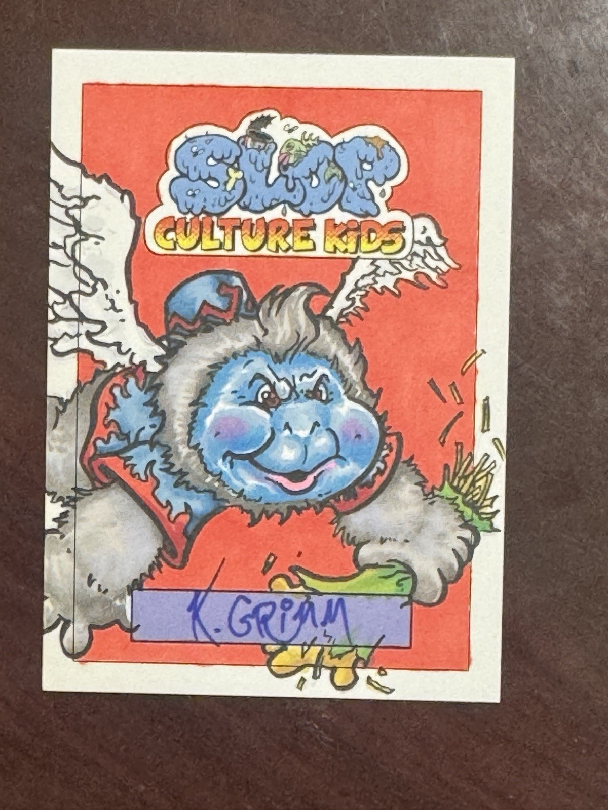 Mark Pingitore Slop Culture Kids Series 3 Garbage Pail Kids Grimm Sketch Card
