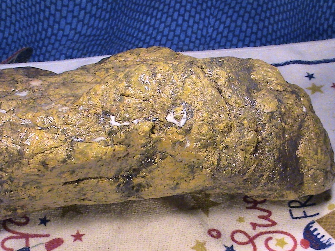 California Golden Leaf Chalcopyrite Jasper Boulder #R460, Rock, 28 LBS, 10 OZ