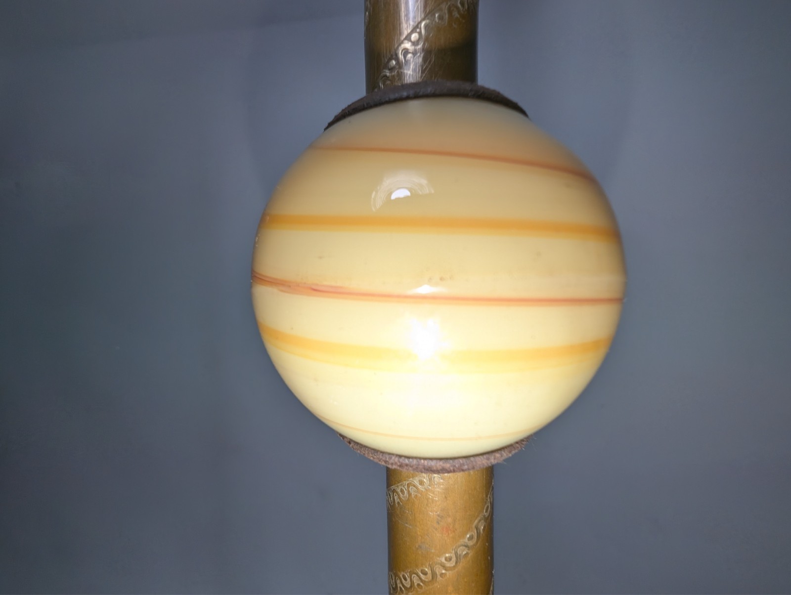 Antique Akro Agate Glass Jadeite Bridge Arm Floor Lamp SHADE NOT INCLUDED READ