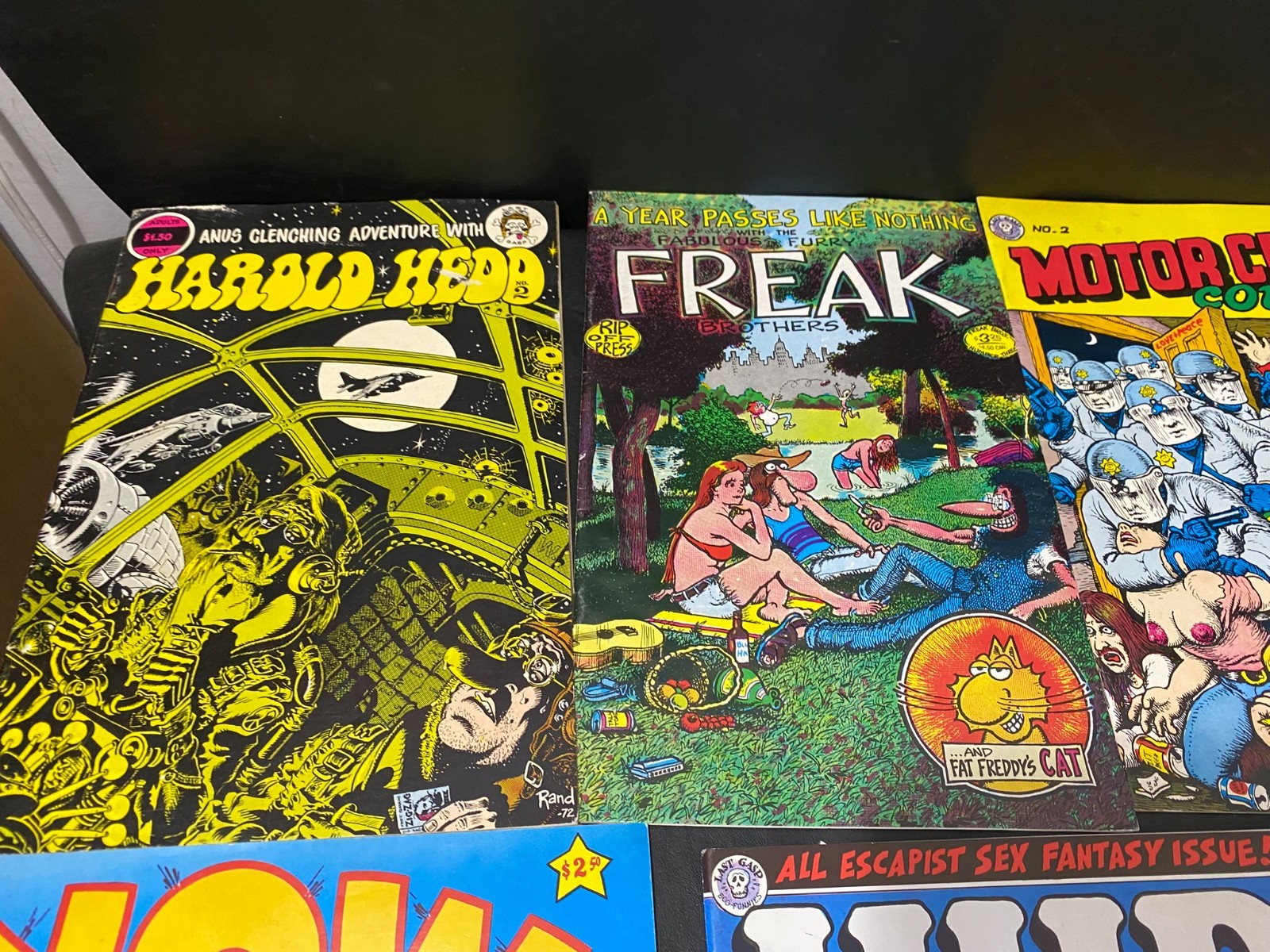 Zippy Yow Freak Zap Snoid Mickey Rat Hog of Steel comic book lot of 12