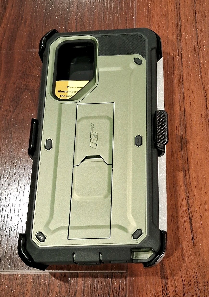 NEW (Open Box) SUPCASE Military Green Galaxy S22 Ultra w/out Screen Protector