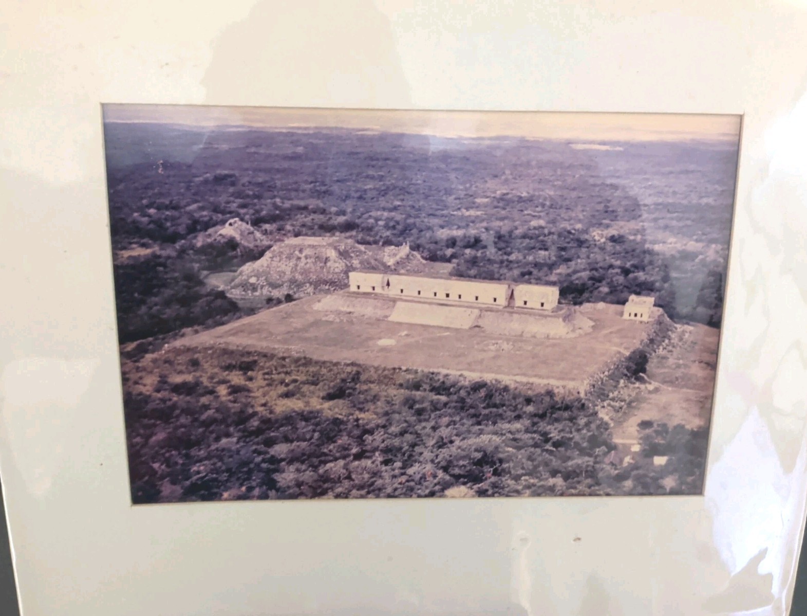 Mounted Photo Uxmal Palace of the Governor Maya Ruins Mexico