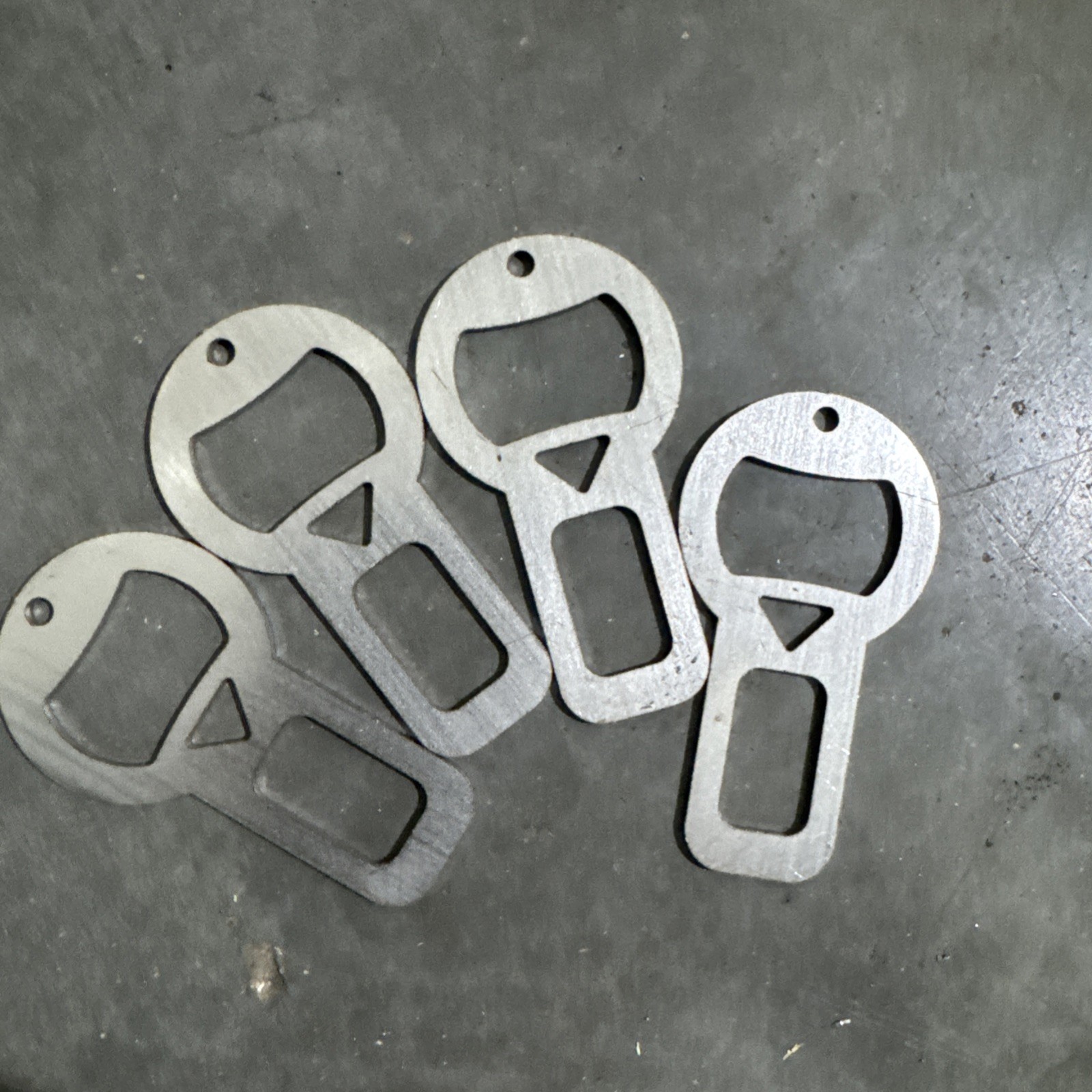 4 STAINLESS !Coke Bottle Opener 2 in 1 Seat Belt C-lip for Car, Pickup Key chain