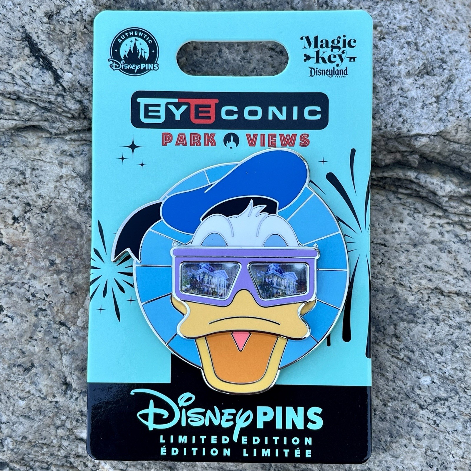 Disneyland EyeConic Park Views 2026 – Donald Duck LE Pin – Magic Key Exclusive
