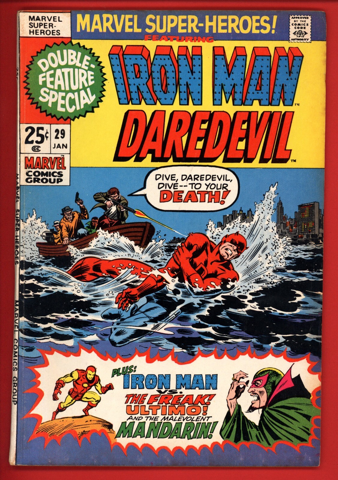 Marvel Super-Heroes 29 5.0 very good fine VG FN DAREDEVIL IRON MAN comics