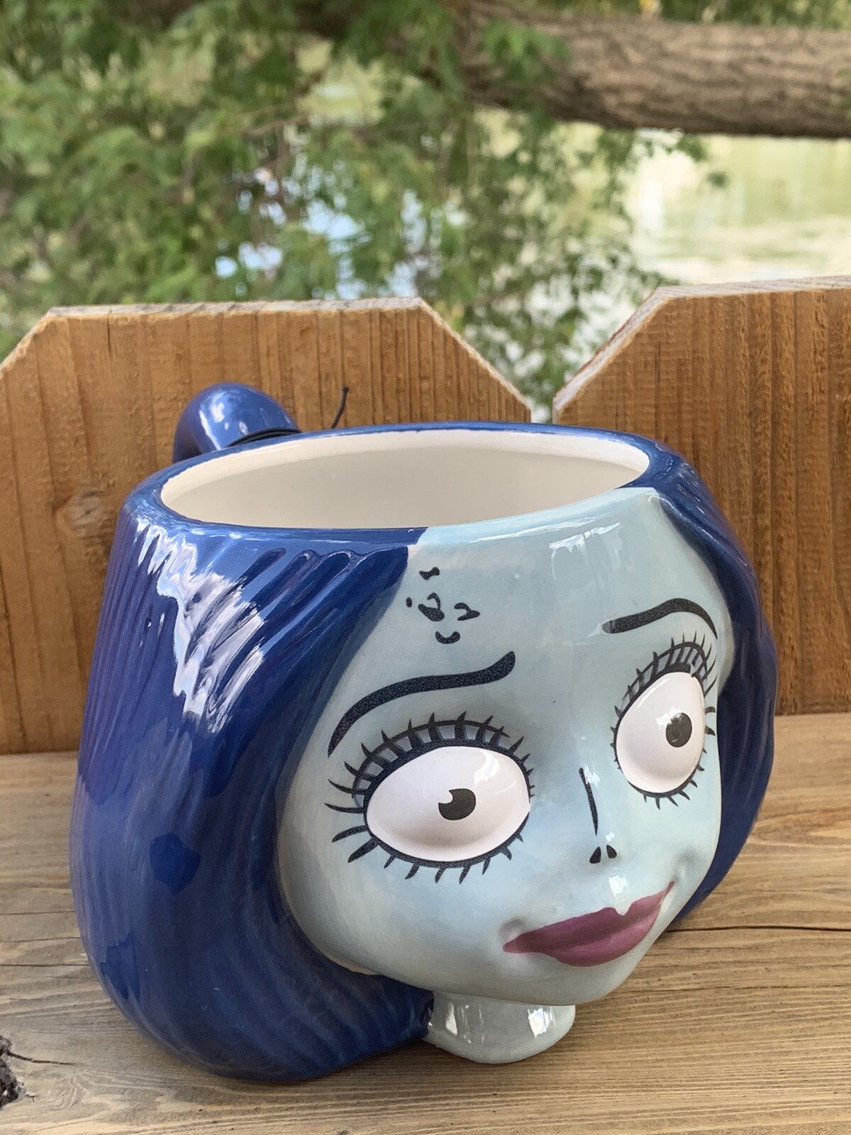 Corpse Bride EMILY 3-D Head Mug NWT *Please Note That Paint Will Vary On Mugs!*