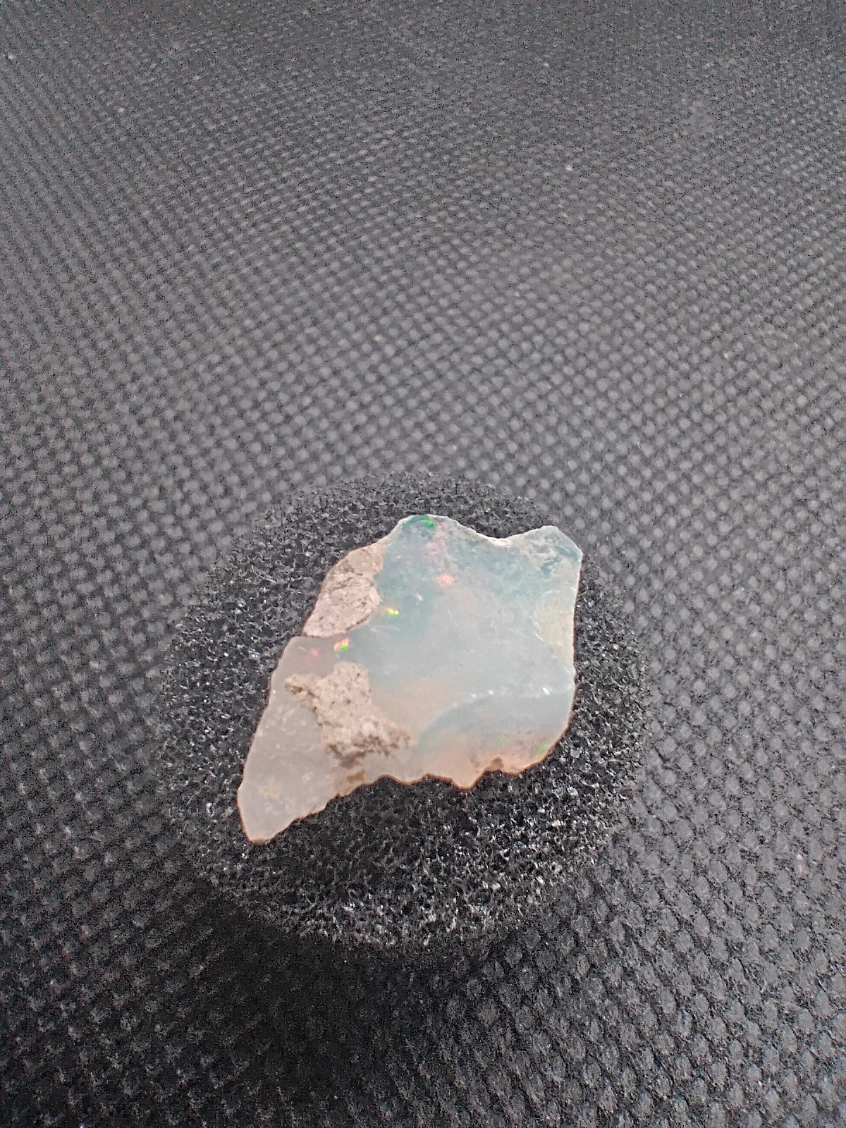 5.80ct Natural Rough Ethiopian Opal – Vibrant Deep Multi Fire Play Of Color