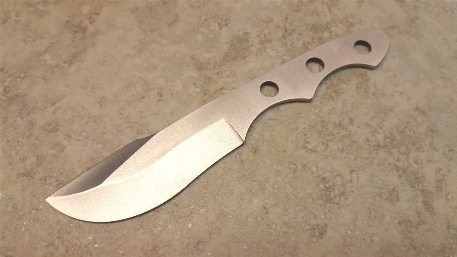Knife Blade Blank Fixed full Tang 6.5″ OA x 3″ DIY Hunter Skinner Maker Making
