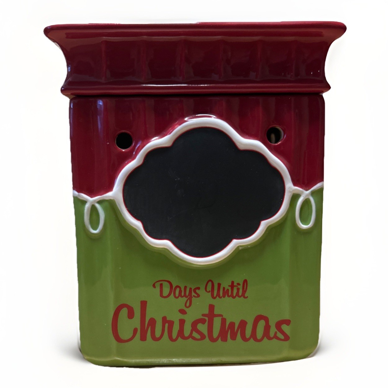 Scentsy ” Tis The Season” Christmas Day Countdown Chalkboard Eletric Wax Warmer