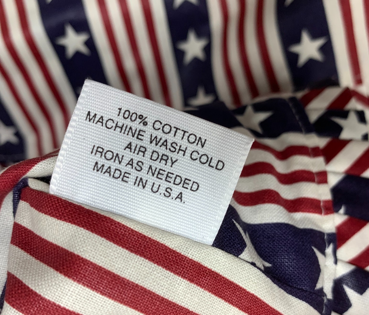 Vintage NEW Longaberger Stars & Stripes Basket Liner Only 16.5″ x 10″ USA Flag