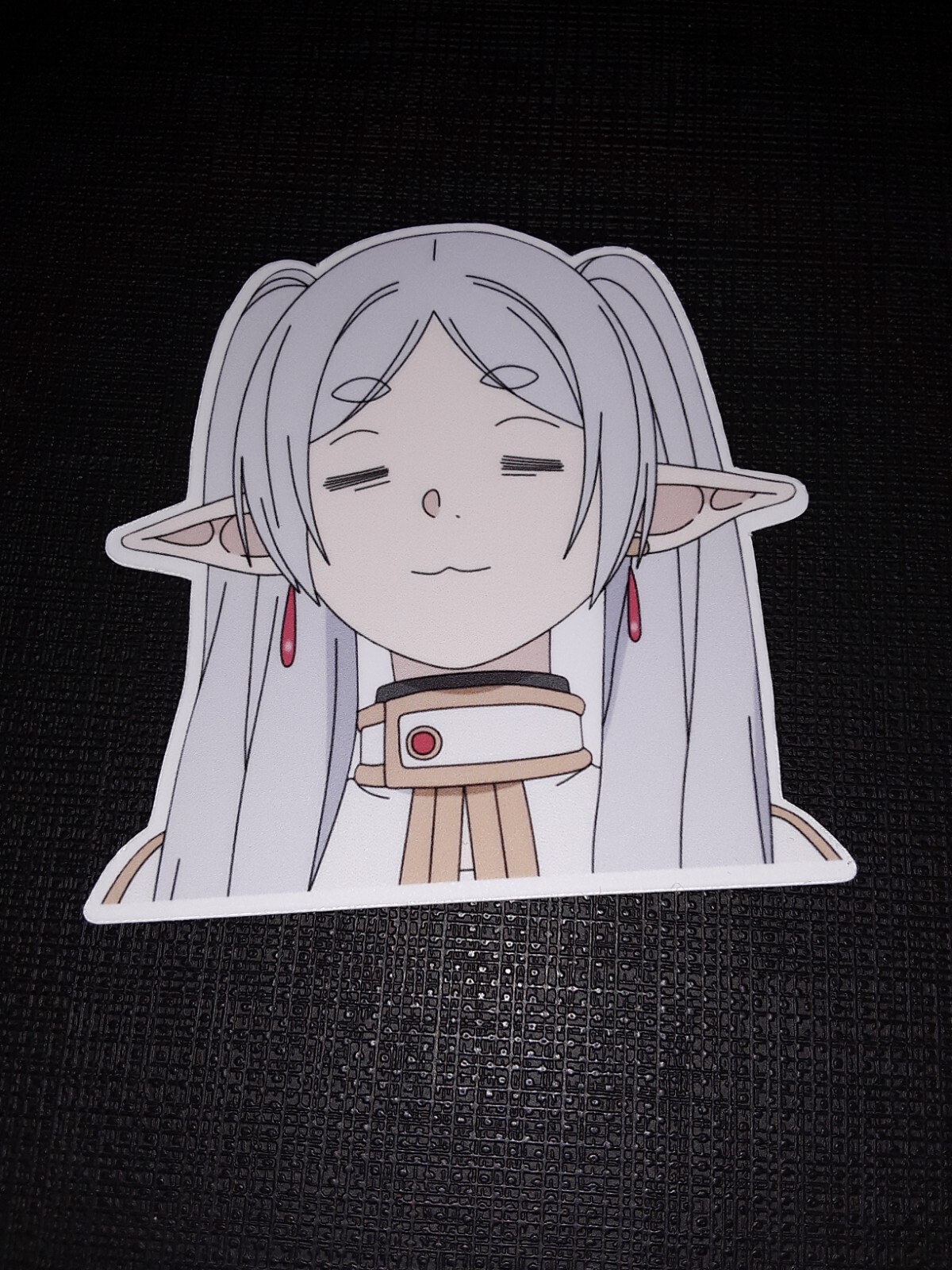 Frieren Beyond Journey’s End Funny Face Glossy Sticker Anime Waterproof!