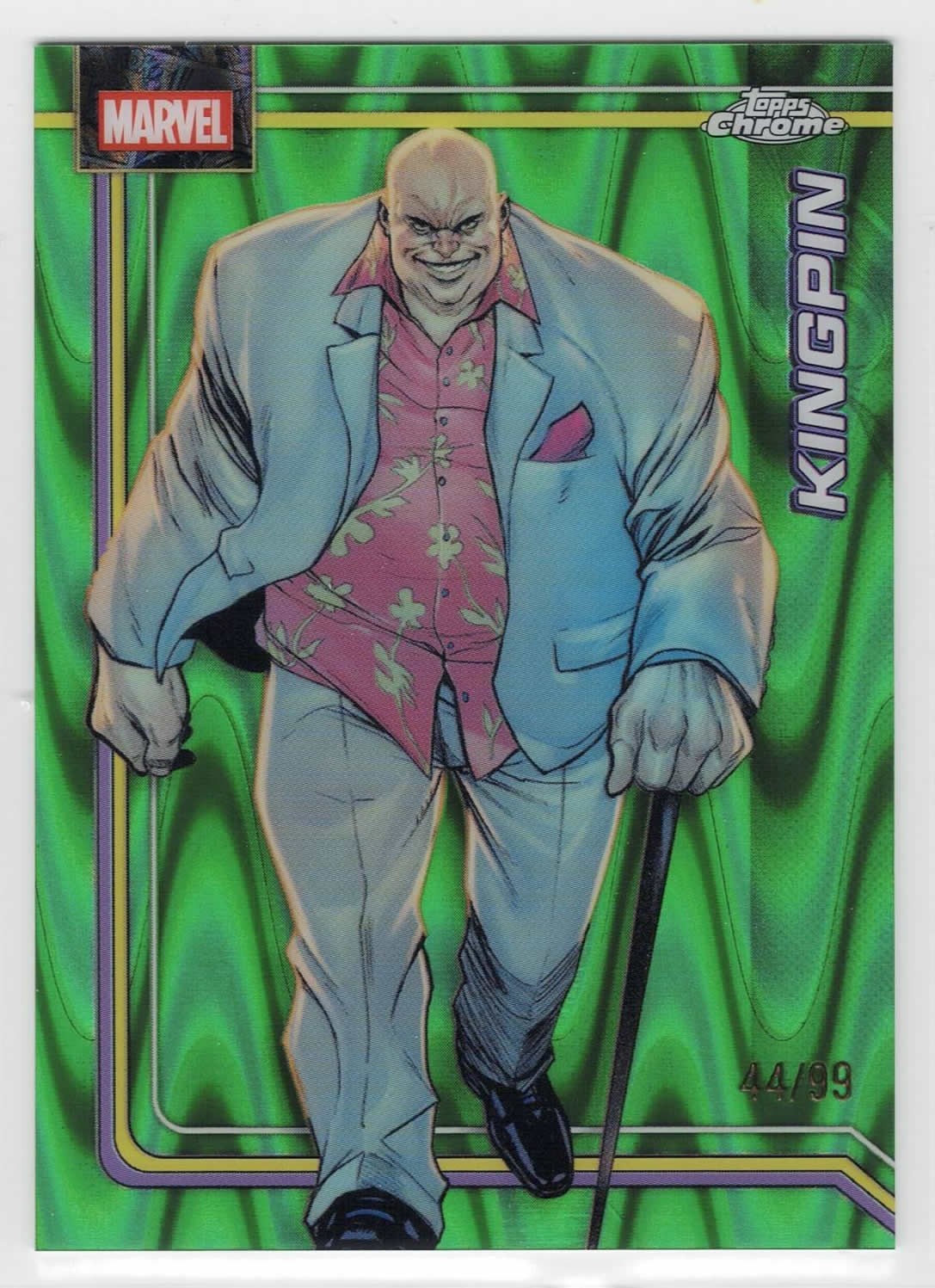2026 Topps Chrome Marvel Green Raywave Refractor /99 Card #065 – KINGPIN