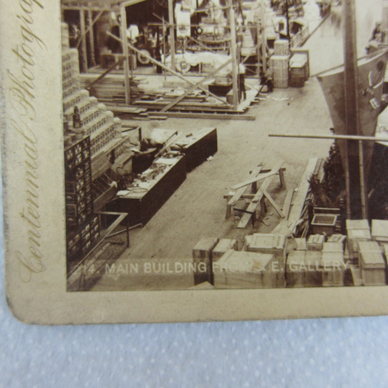 Antique 1884-1885 New Orleans Exposition Stereoview #214 Main Building RARE