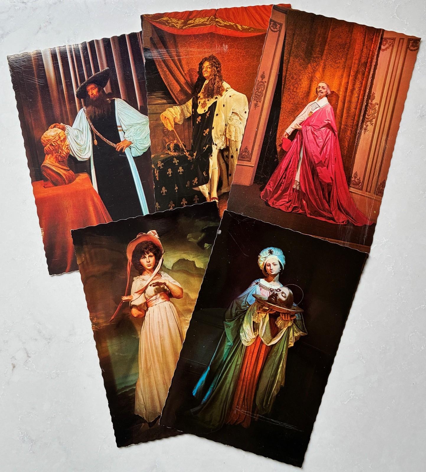 PALACE of LIVING ART. Movieland Wax Museum. 4×6 Postcard LOT. UNUSED. 1960s