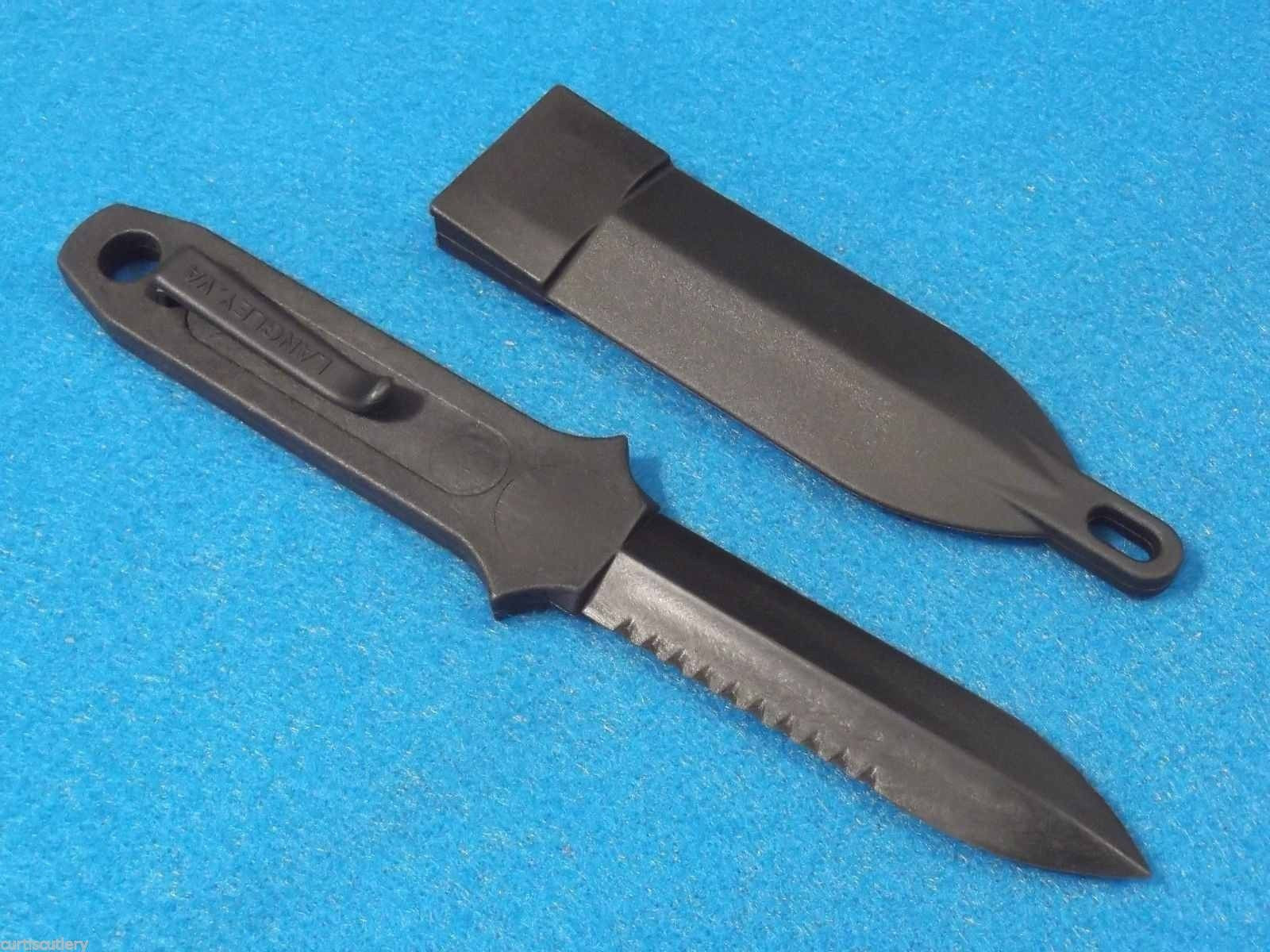 CIA Sticker Neck Knife M4259 non-metal polycarbonate double edge dagger 7″