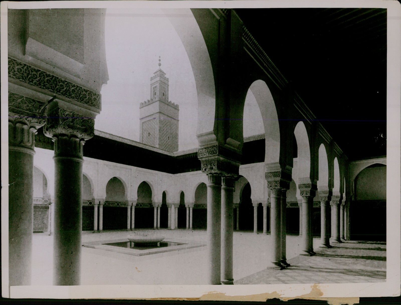 LD208 Original Photo PARIS MOSQUE Moroccan Style Architecture Religious Worship