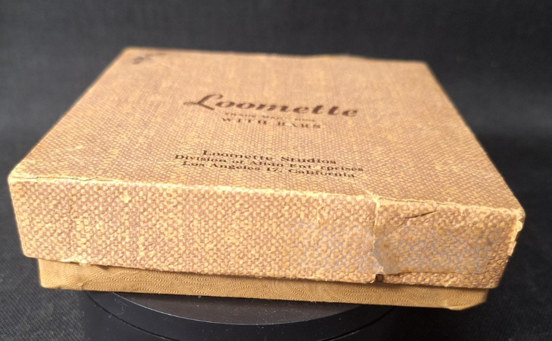 Vintage 1950 Loomette Weaving Loom Kit with Bars Needle Original Box & Instruct