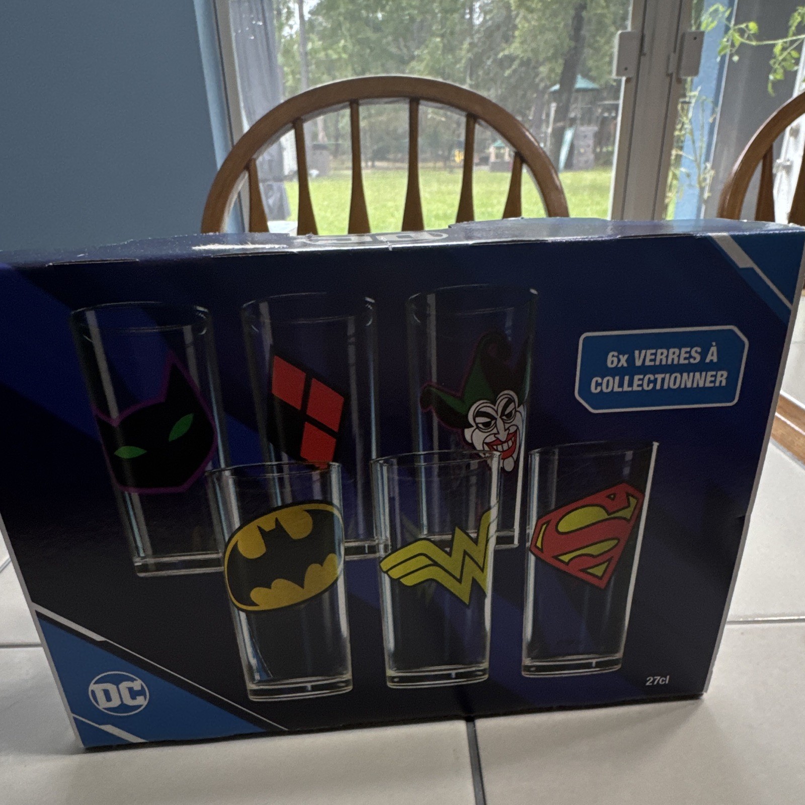 DC 2pc 27cl Drinking Glass Set Superman WW by Auchan
