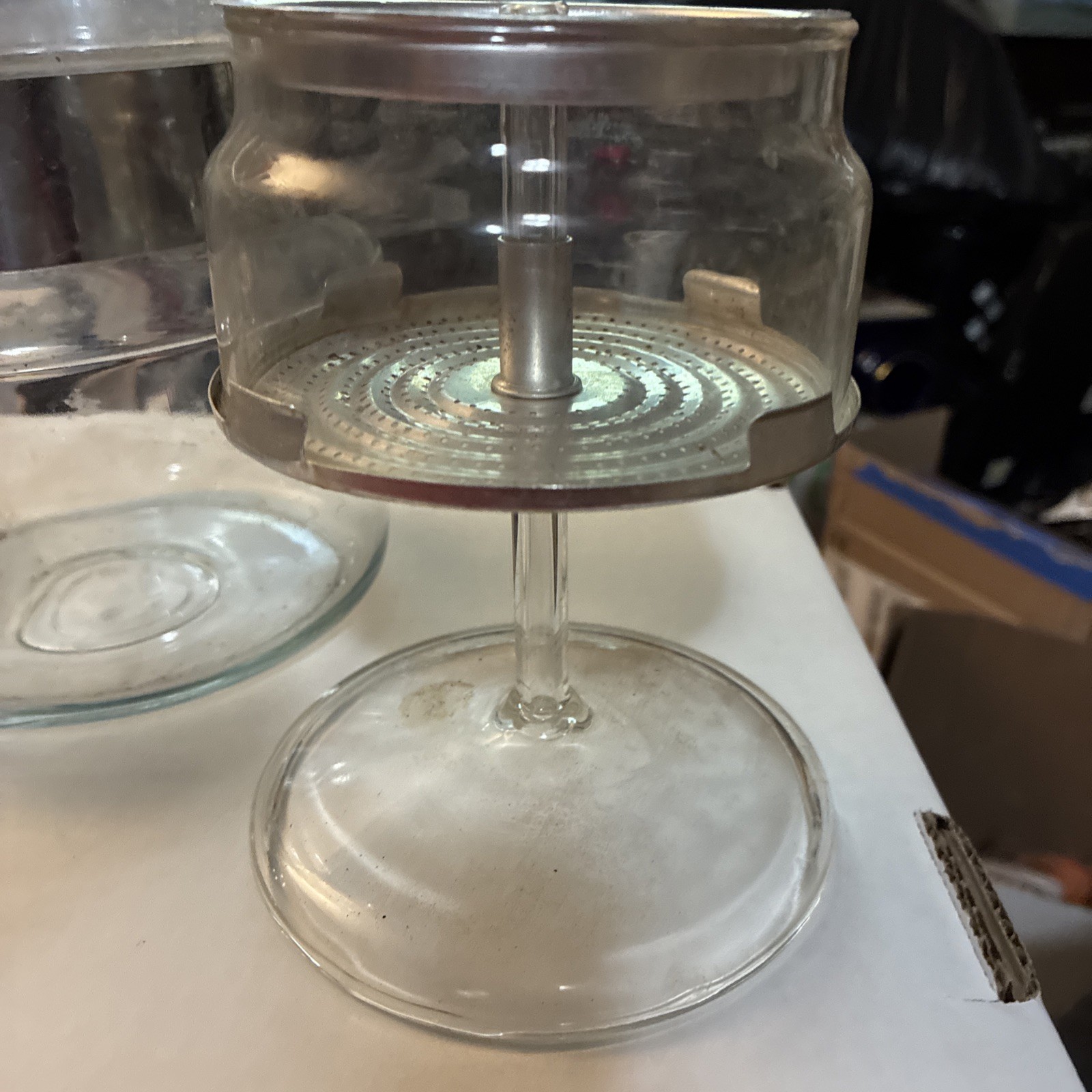 1931-1950 Pyrex Stovetop Coffee Percolator. Good Condition. No Box See Photos
