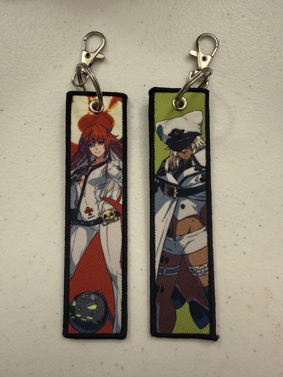 Guilty Gear Strive Collectible Ramlethal Valentine And JackO Flight Tag Keychain