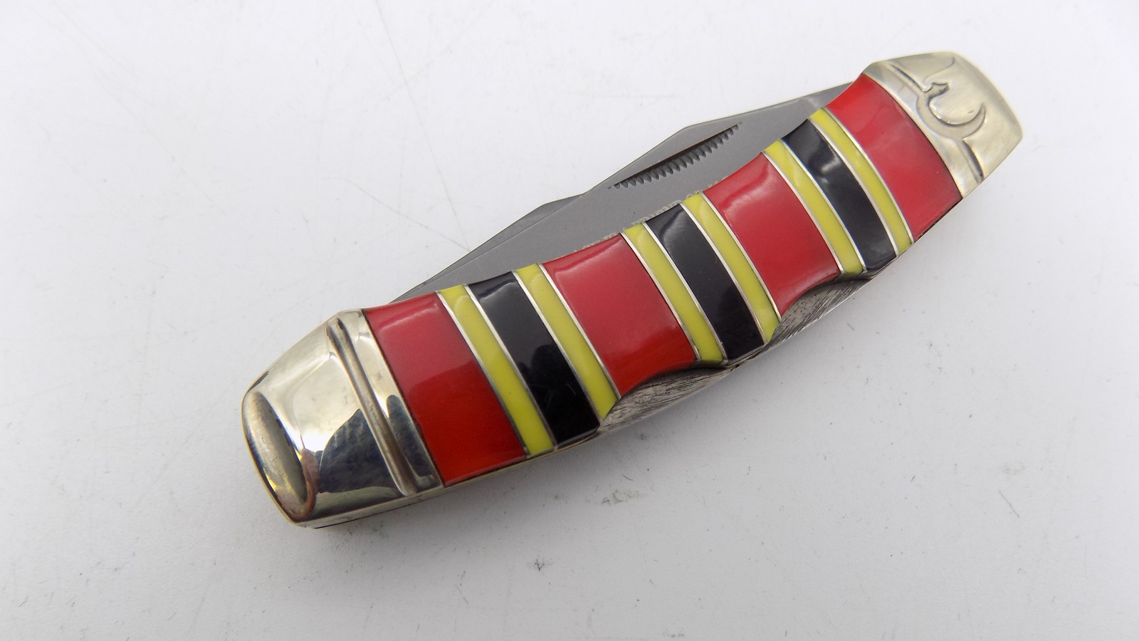 Colt CT556 ‘Red on Black’ Coral Snake Etched 2-Blade Pocket Knife with Box New