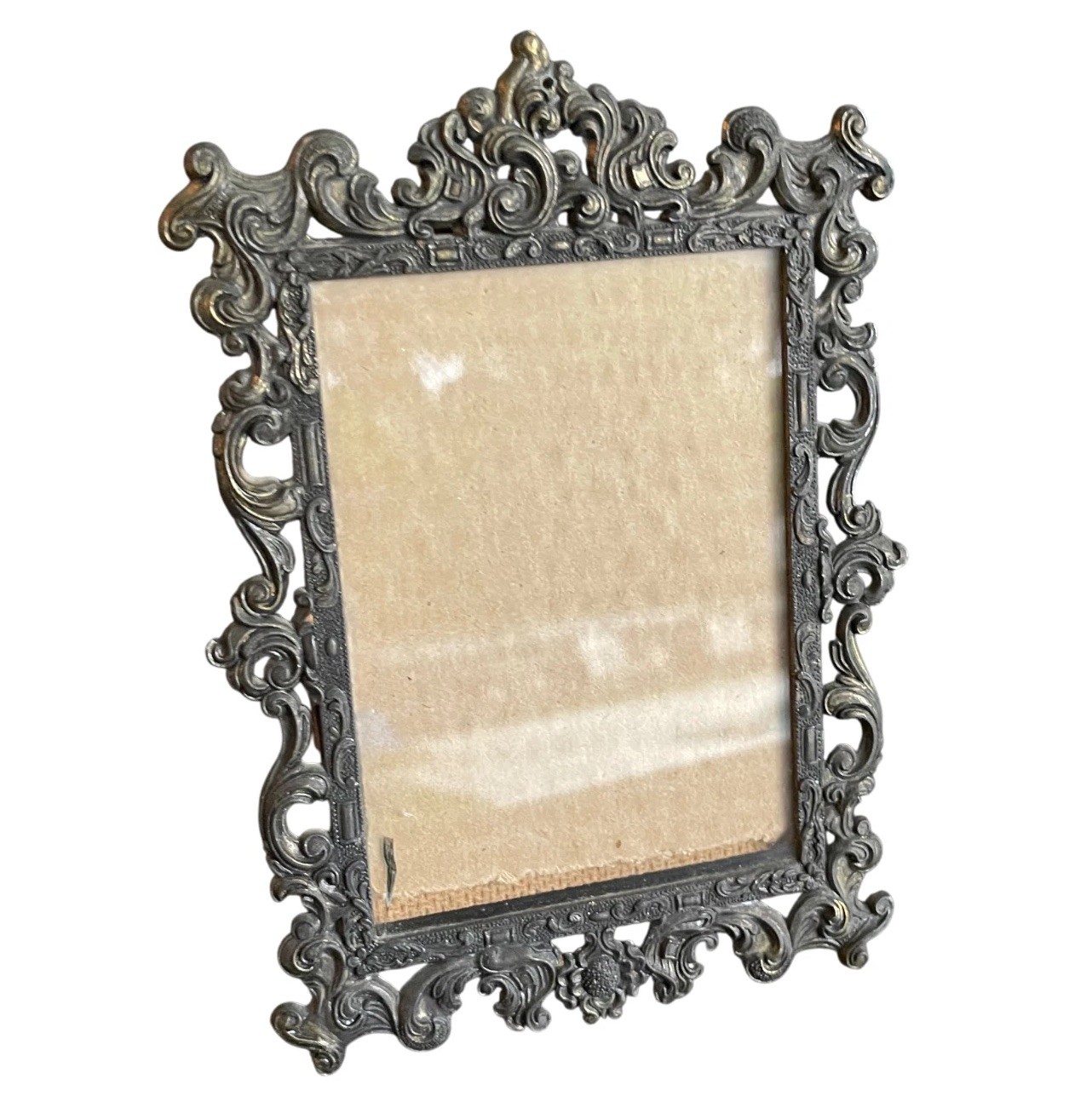 vintage Italy frameVintage Ornate Italian Metal Picture Frame 3×5 Baroque Rococo
