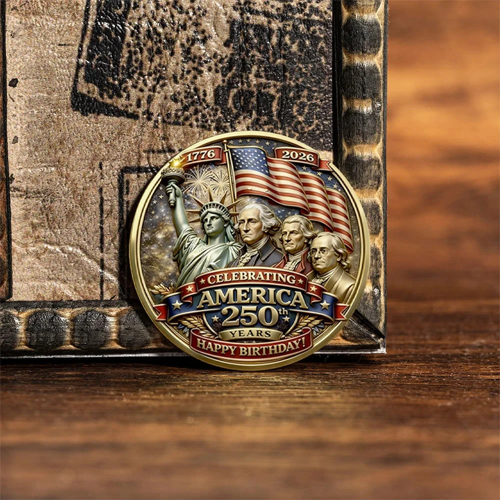 America 250th Anniversary Commemorative Challenge Coin Patriotic Gifts