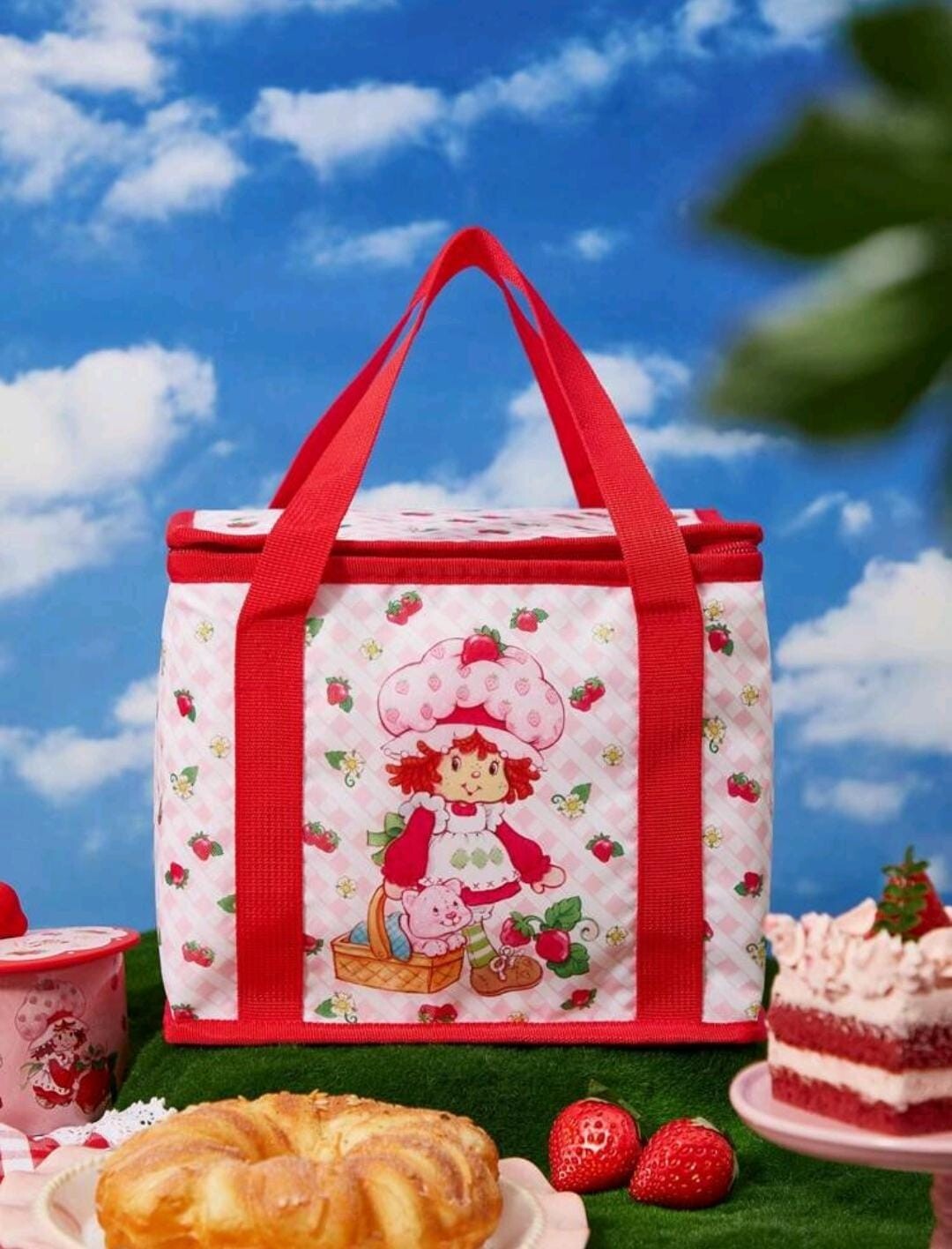 Strawberry Shortcake Lunchbox Thermal Insulated 1980 Retro New Cute Girl Pink