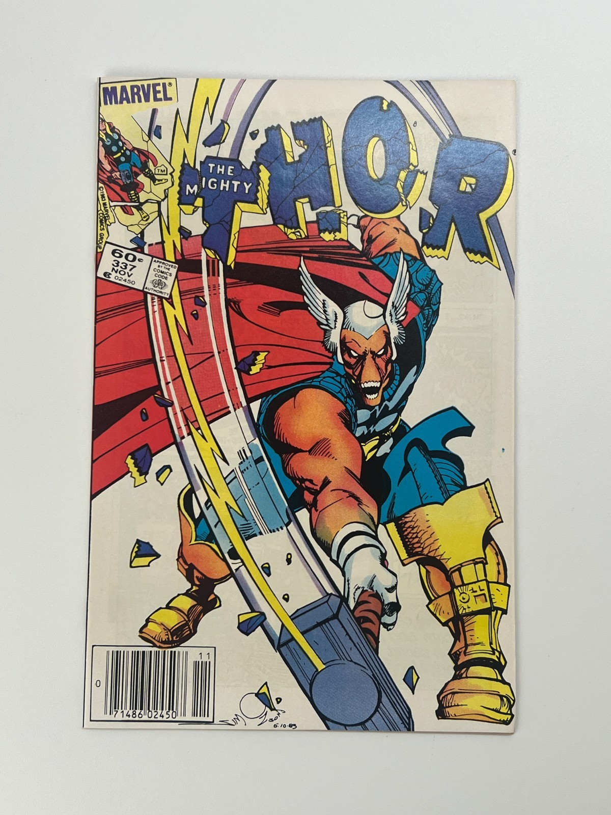 Thor #337 Newsstand Marvel 1983 1st Beta Ray Bill / Simonson High Grade Key