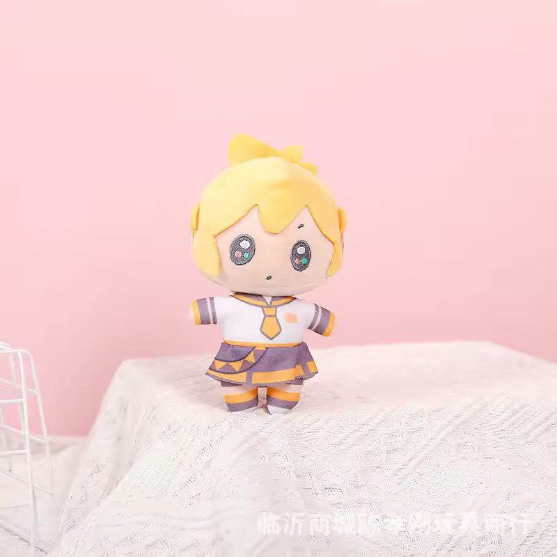 Plush Doll Keychain Backpack Charm Kagamine Len Claw Machine Prize Anime Figure