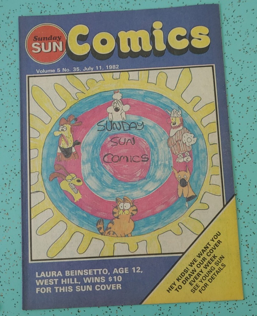 Vintage Sunday Sun Toronto Sunday Comics Booklet July 1982 2 Issues