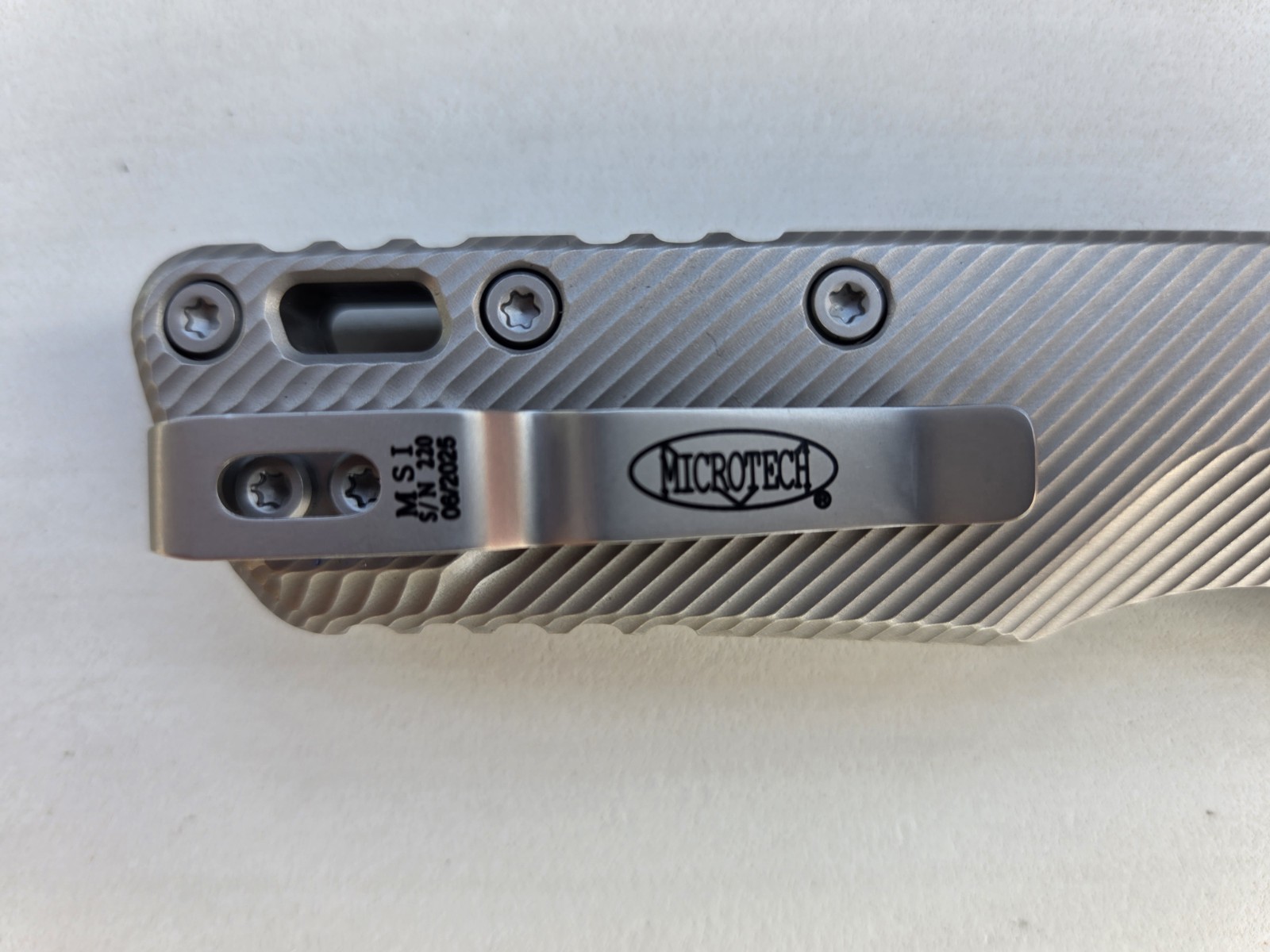 Microtech Knives MSI RAM LOK Fluted Natural Clear Apocalyptic Standard M390MK…