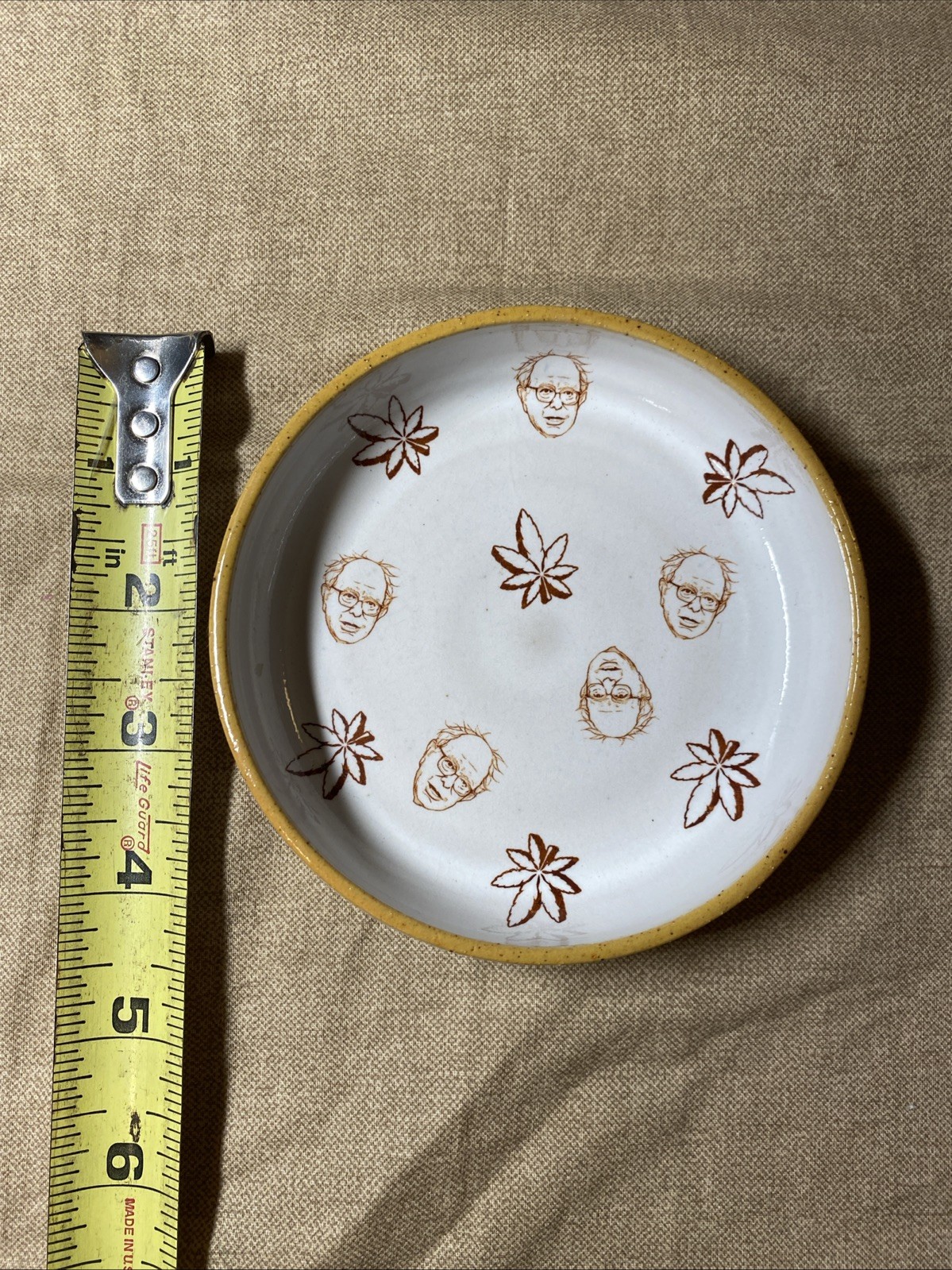 Bernie Sanders Trinket Bowl Ash Tray Rare New England Hand Made